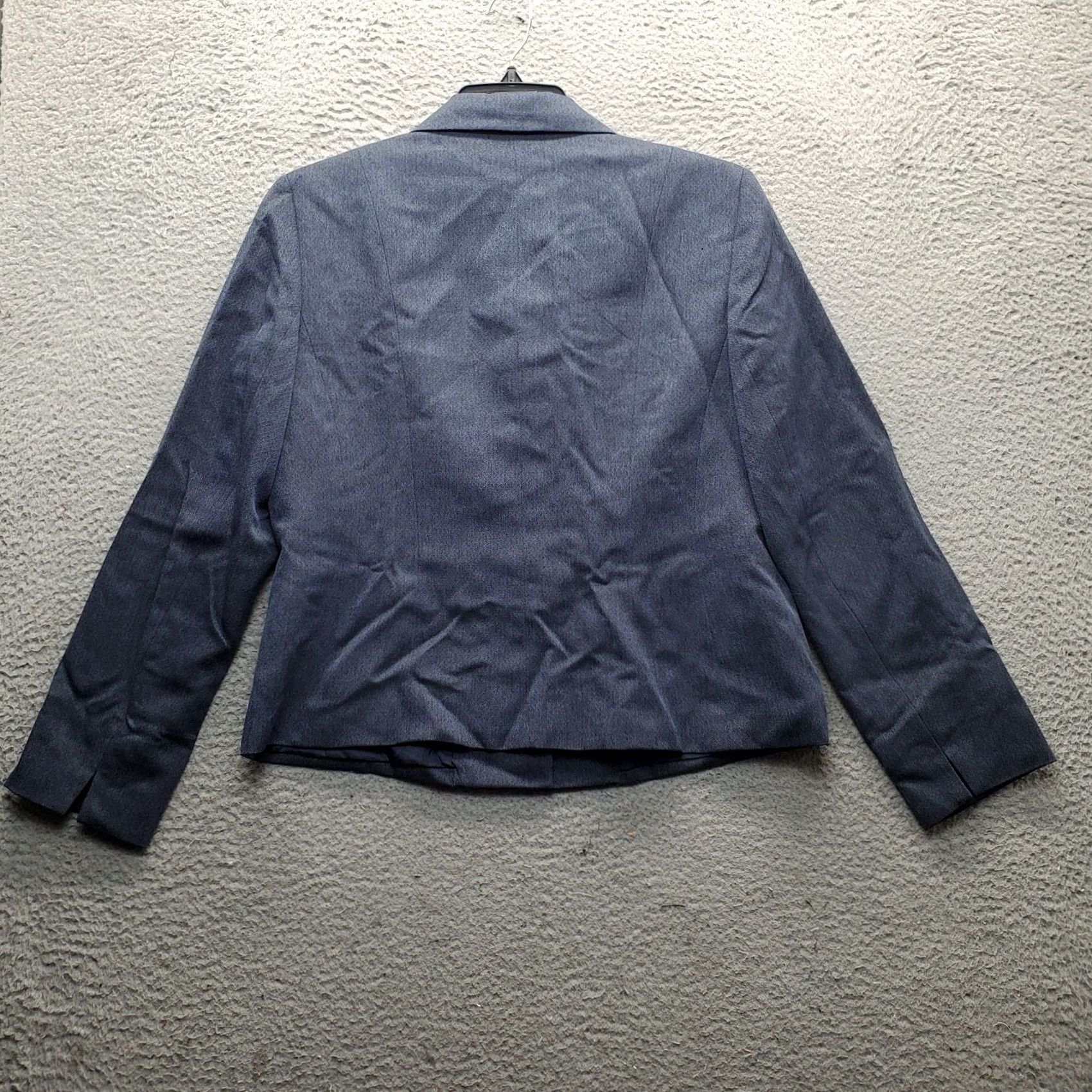 Evan Picone Evan-Picone Blazer Jacket Women 12 Blue Lined Notch Lapel Single Breasted Formal Shirt Women Size 12 Blue Blazer Size XL / US 12-14 / IT 48-50 - 2 Thumbnail