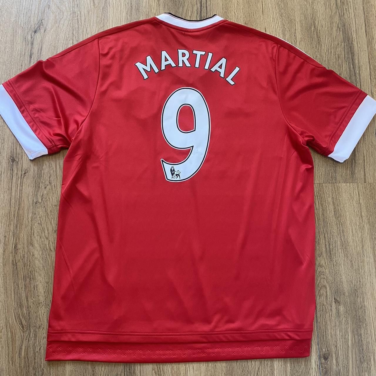 Adidas 2015-16 *9 Martial Manchester United Adidas Home Shirt Size US XL / EU 56 / 4 - 1 Thumbnail