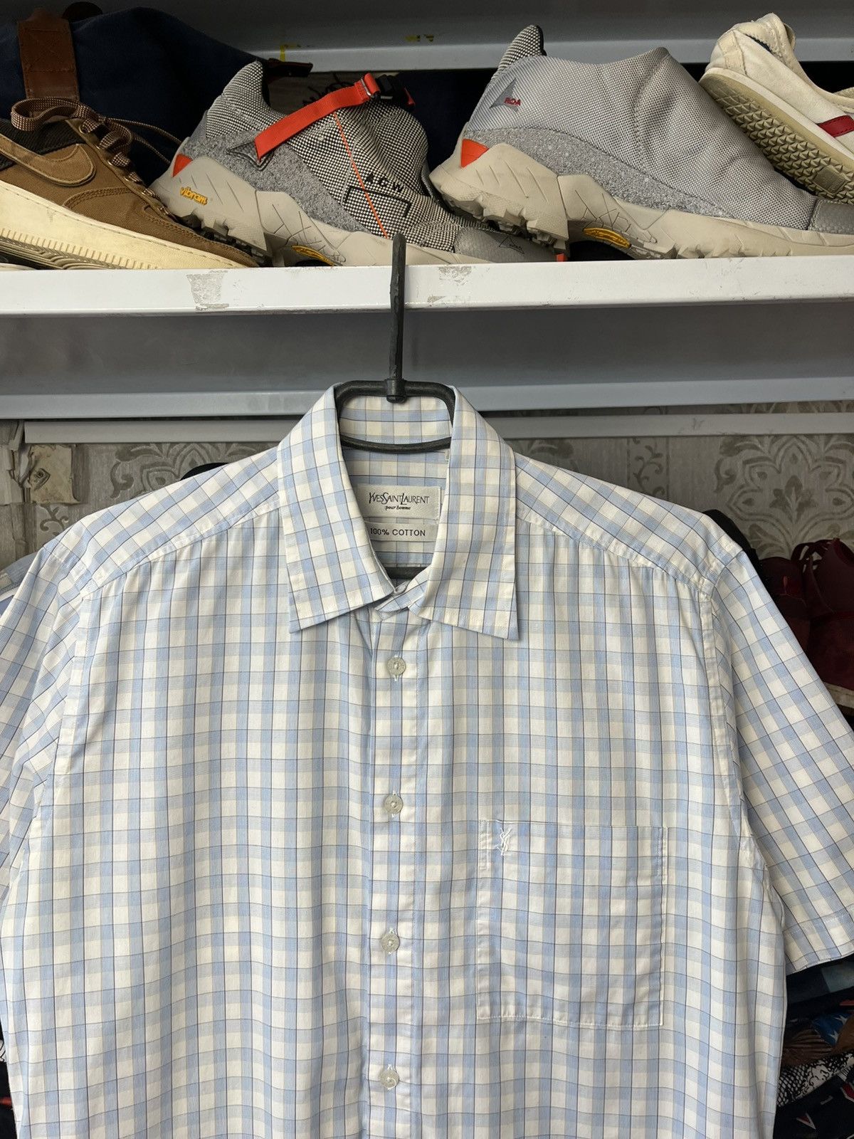 Yves Saint Laurent Mens Vintage Yves Saint Laurent Shirts Button up Luxury YSL Size US M / EU 48-50 / 2 - 2 Thumbnail