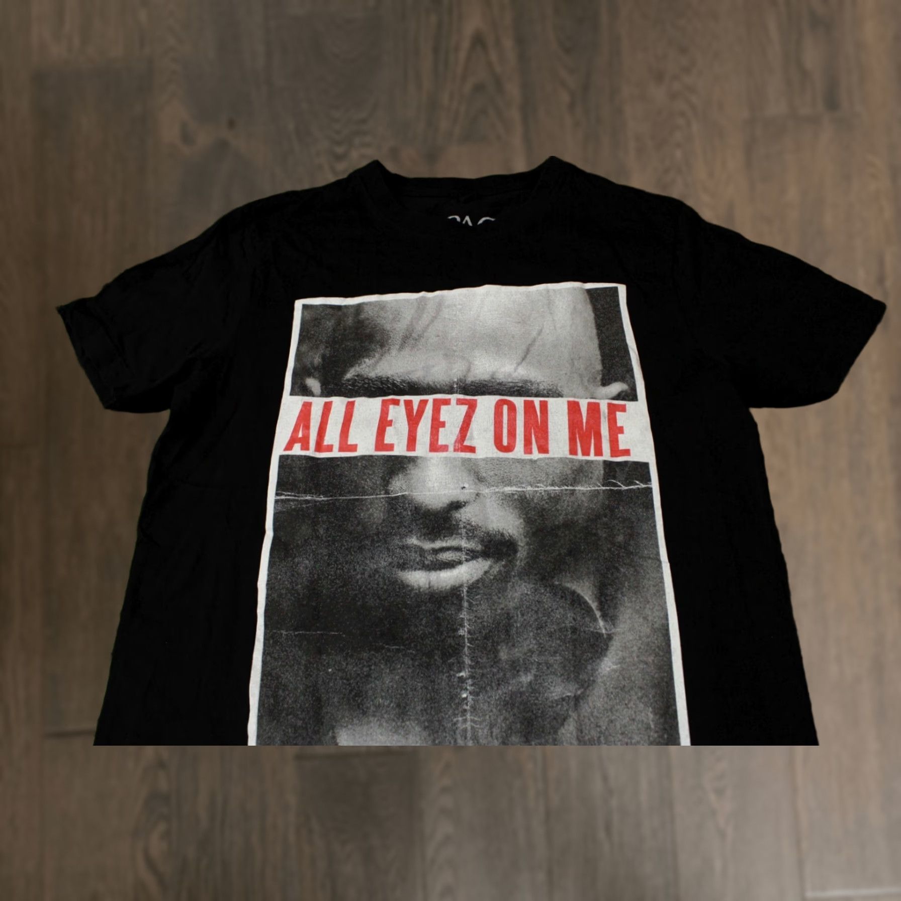 Vintage 2PAC Official Product Shirt M Black 2Pac All Eyez On Me Mens Medium T-Shirt Size US M / EU 48-50 / 2 - 1 Thumbnail