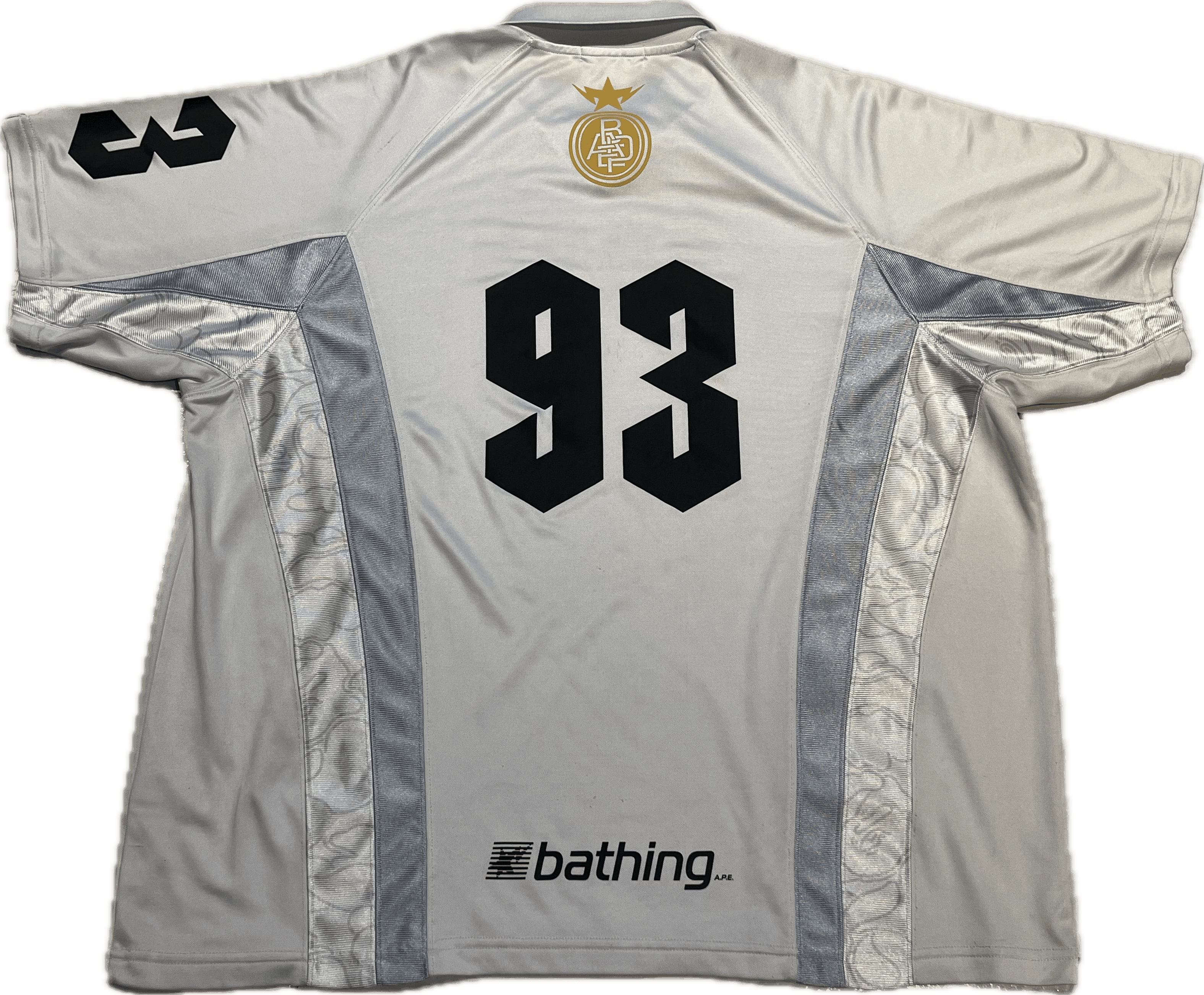 Bape BAPE MULTI LOGO RELAXED FIT SOCCER JERSEY Size US XL / EU 56 / 4 - 12 Thumbnail