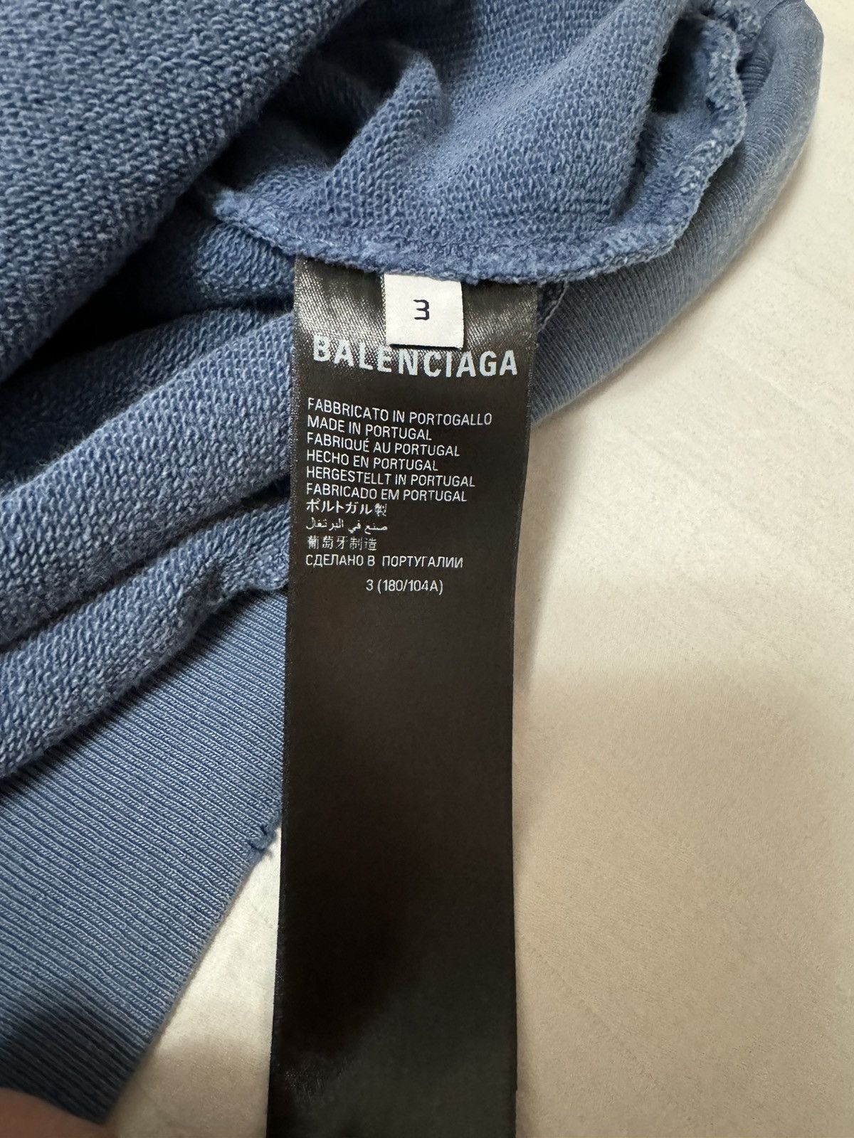Balenciaga Balenciaga Be Kind Washed Blue Size US L / EU 52-54 / 3 - 9 Thumbnail