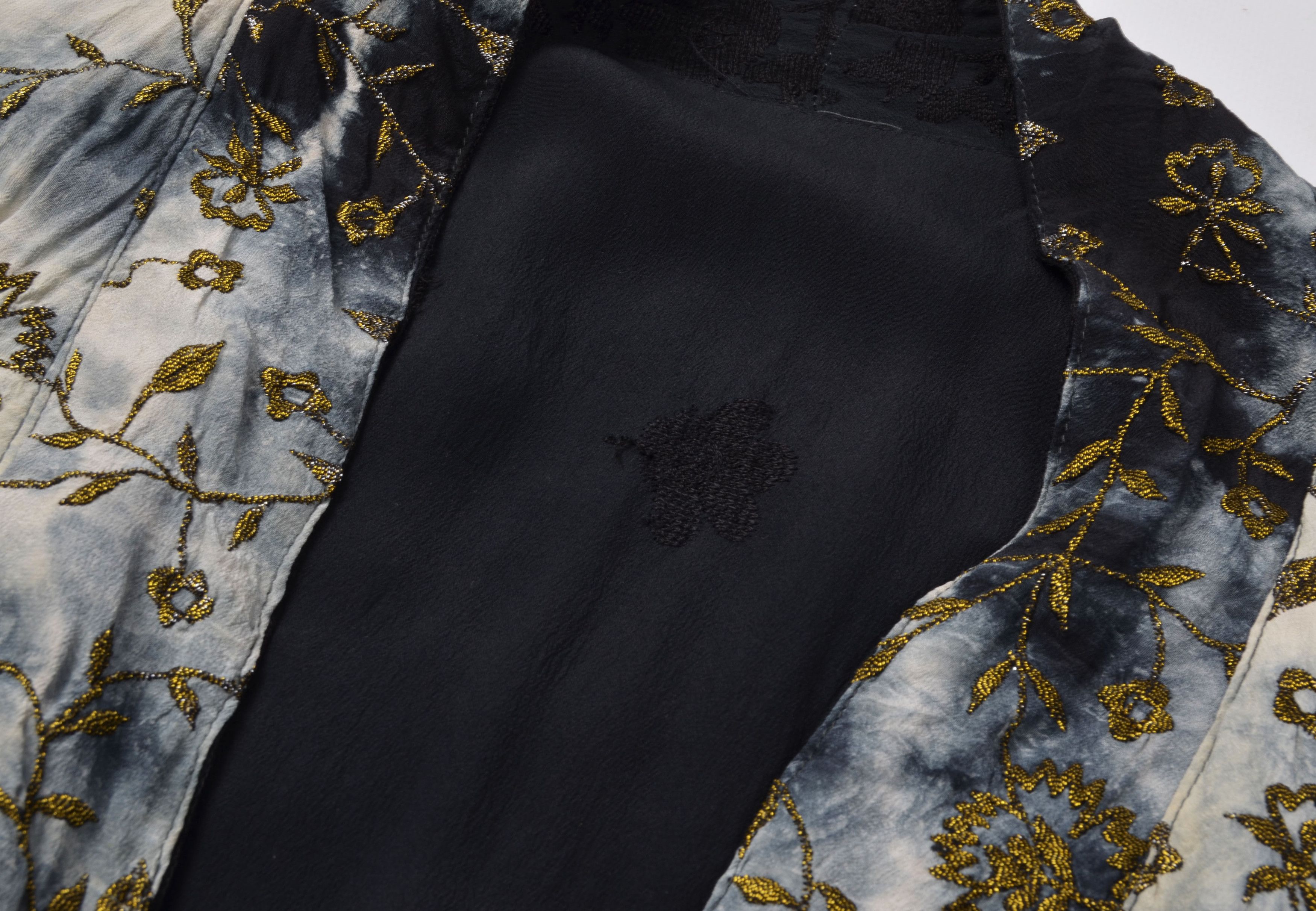 Other Cofur Denmark Tie Dye Full Embroidered Silk Bardot Kimono Size ONE SIZE - 10 Thumbnail
