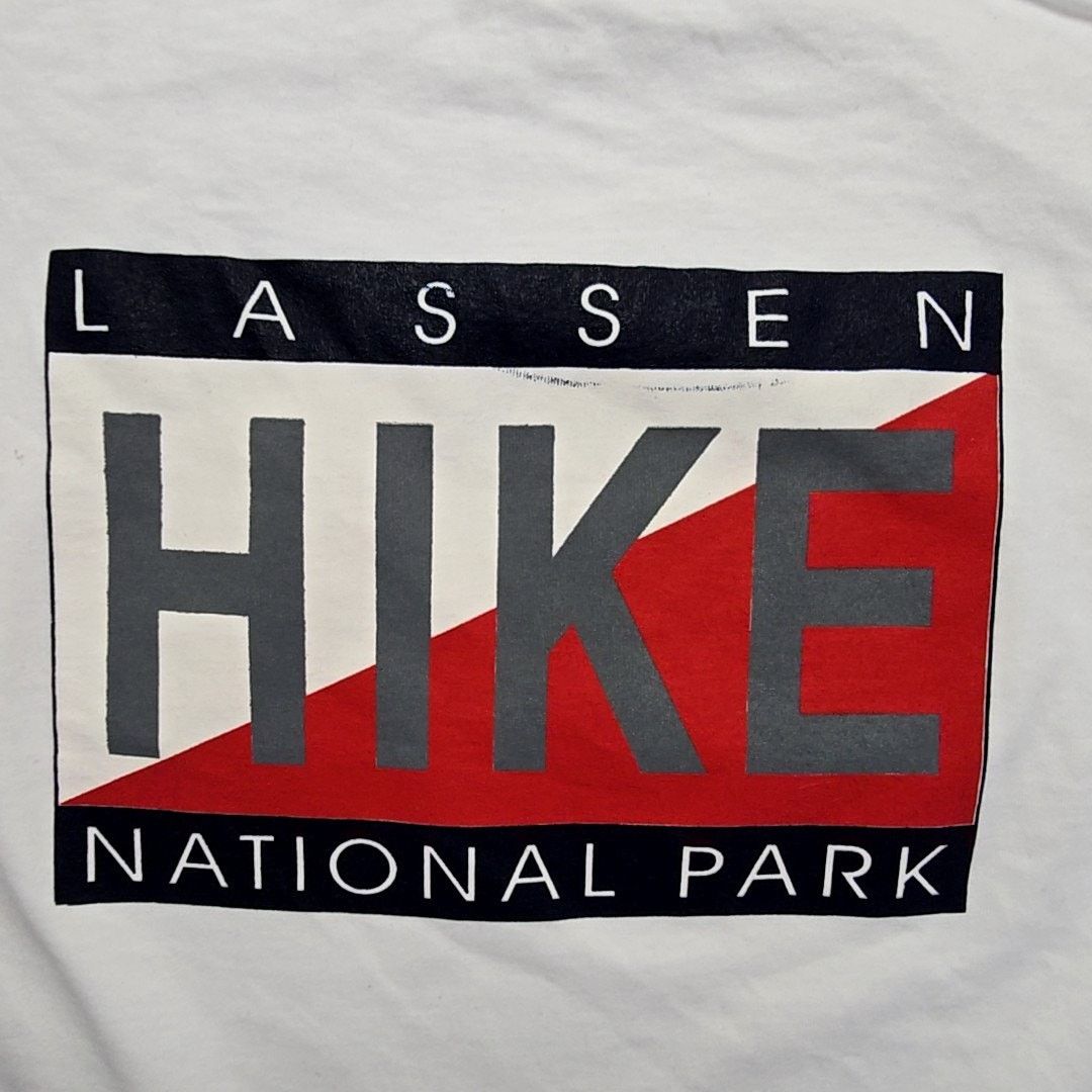 Jerzees Vintage Lassen Hike National Park California XL White Shirt Size US XL / EU 56 / 4 - 2 Thumbnail