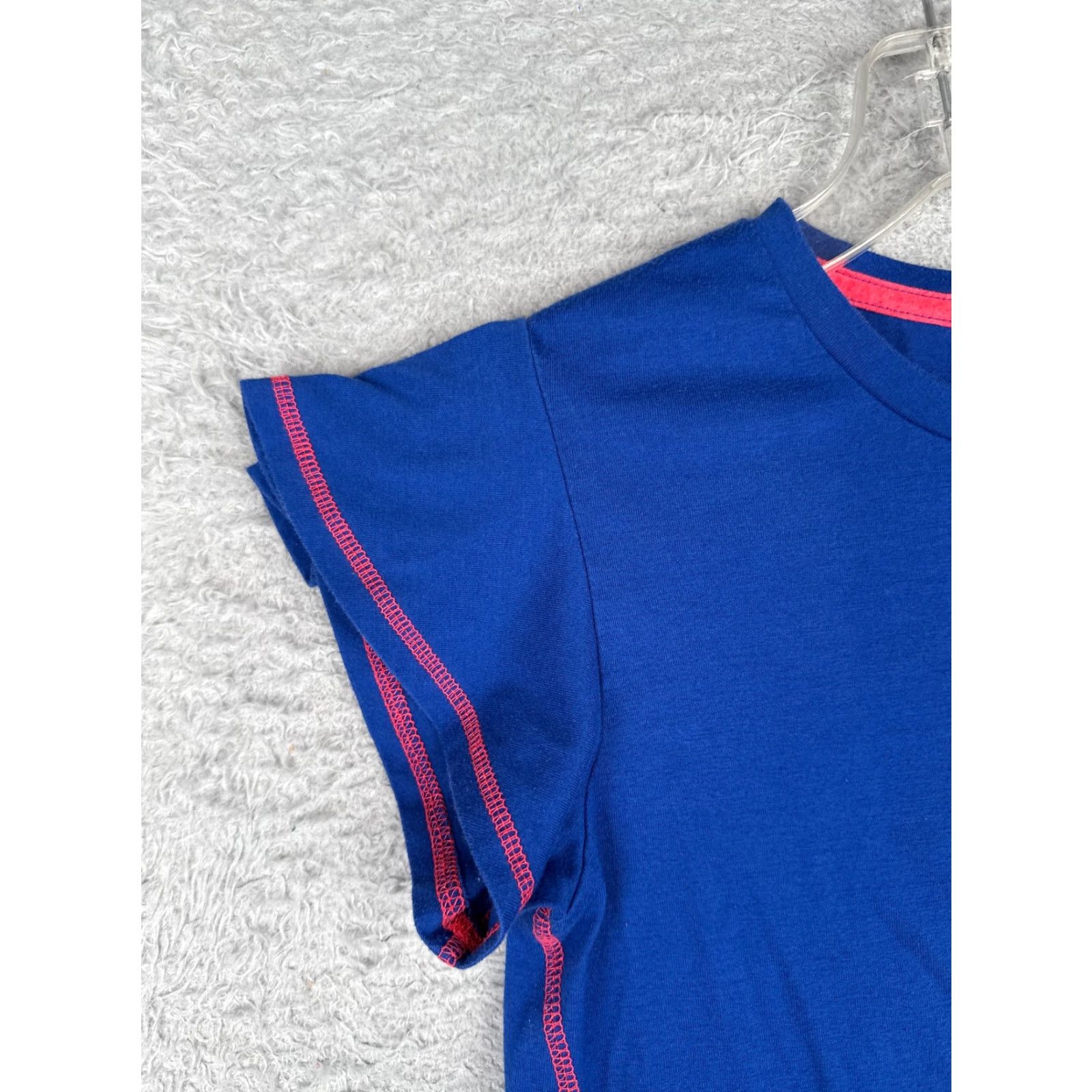 Tommy Hilfiger Tommy Hilfiger Shirt Girls XL Blue Crew Neck Short Sleeve Poly Blend Jersey Casual T-Shirt Size XL / US 12-14 / IT 48-50 - 3 Thumbnail