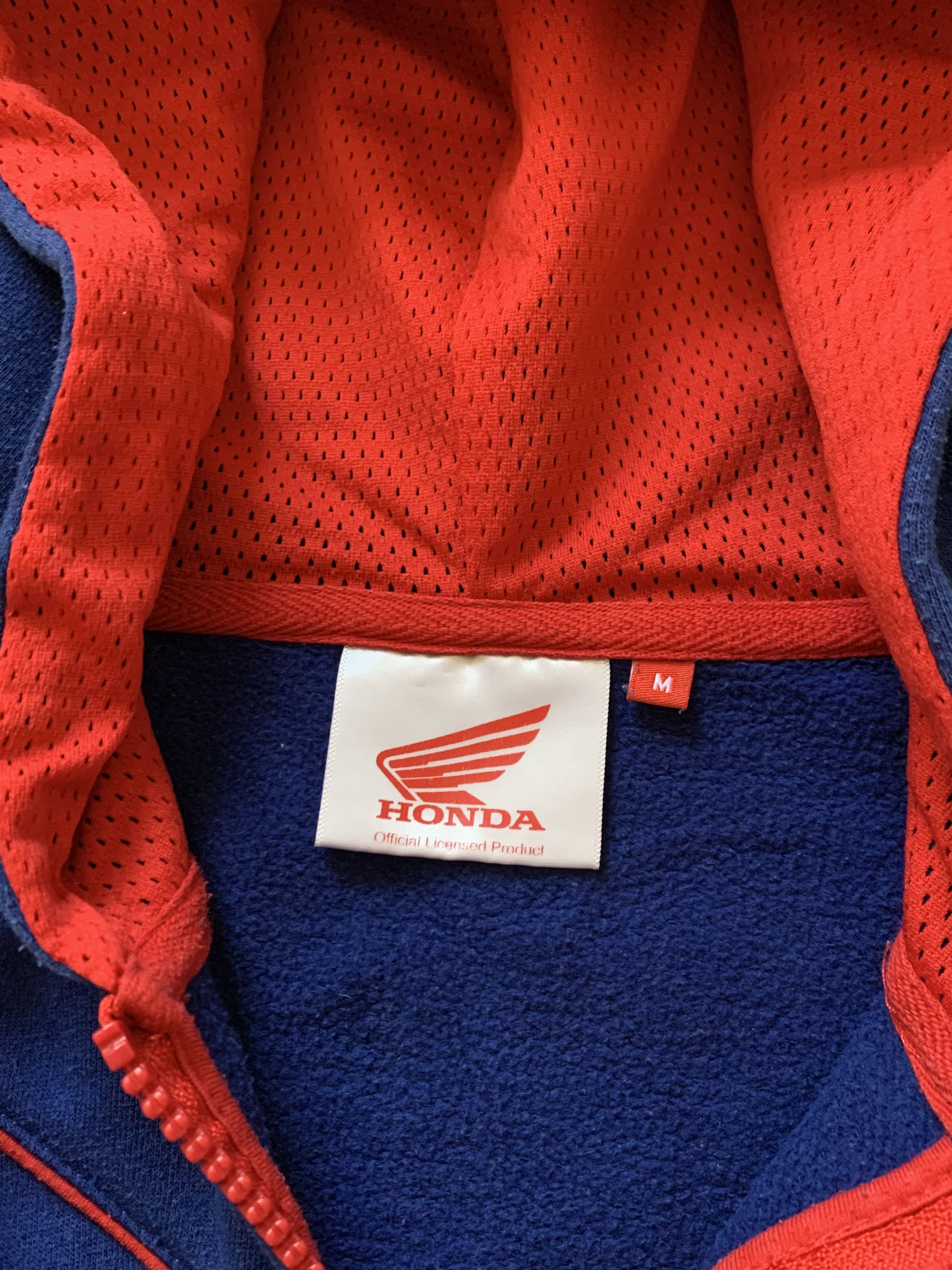 Honda × Vintage Vintage Honda Racing Team Zip Up Hoodie Jacket Size US M / EU 48-50 / 2 - 5 Thumbnail