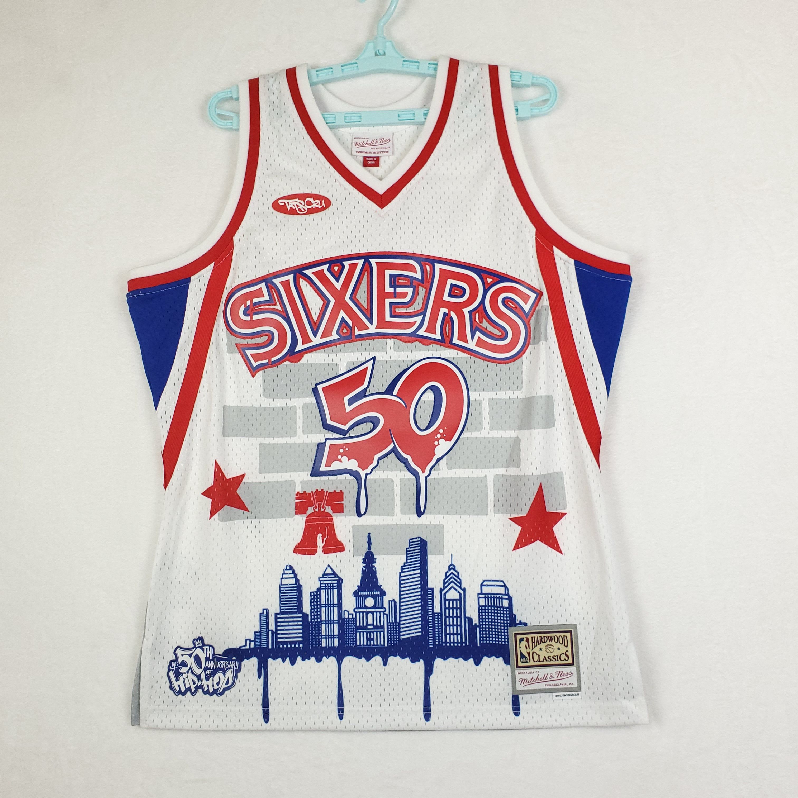 Mitchell & Ness Philadelphia 76ers Tats Cru Mitchell & Ness NBA Jersey Large Size US L / EU 52-54 / 3 - 2 Thumbnail