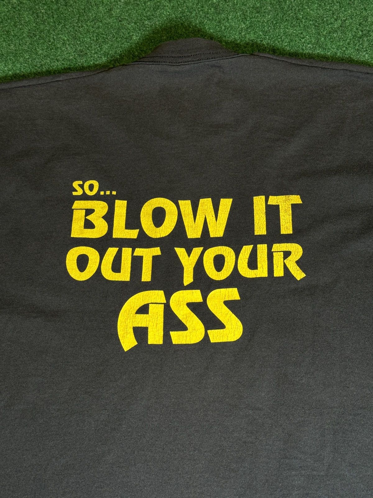 Fruit Of The Loom × NFL × Vintage 90s RARE Steelers You Ain’t Sh** Blow It Out Your A** TShirt Size US XL / EU 56 / 4 - 6 Thumbnail