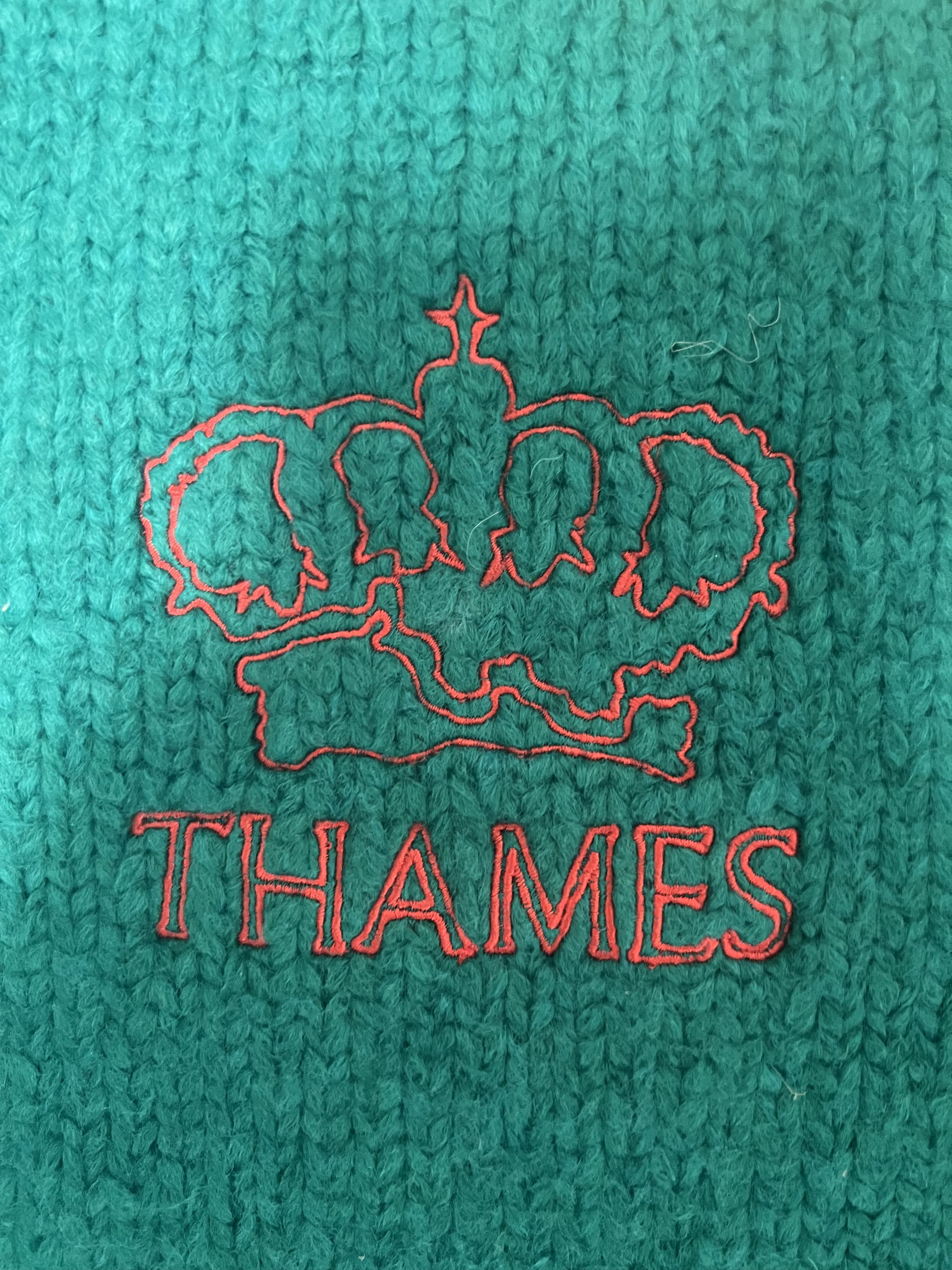 Thames 💚 Thames P.G Knit Mohair Marlborough Green Turquoise/Navy Size US XL / EU 56 / 4 - 3 Thumbnail