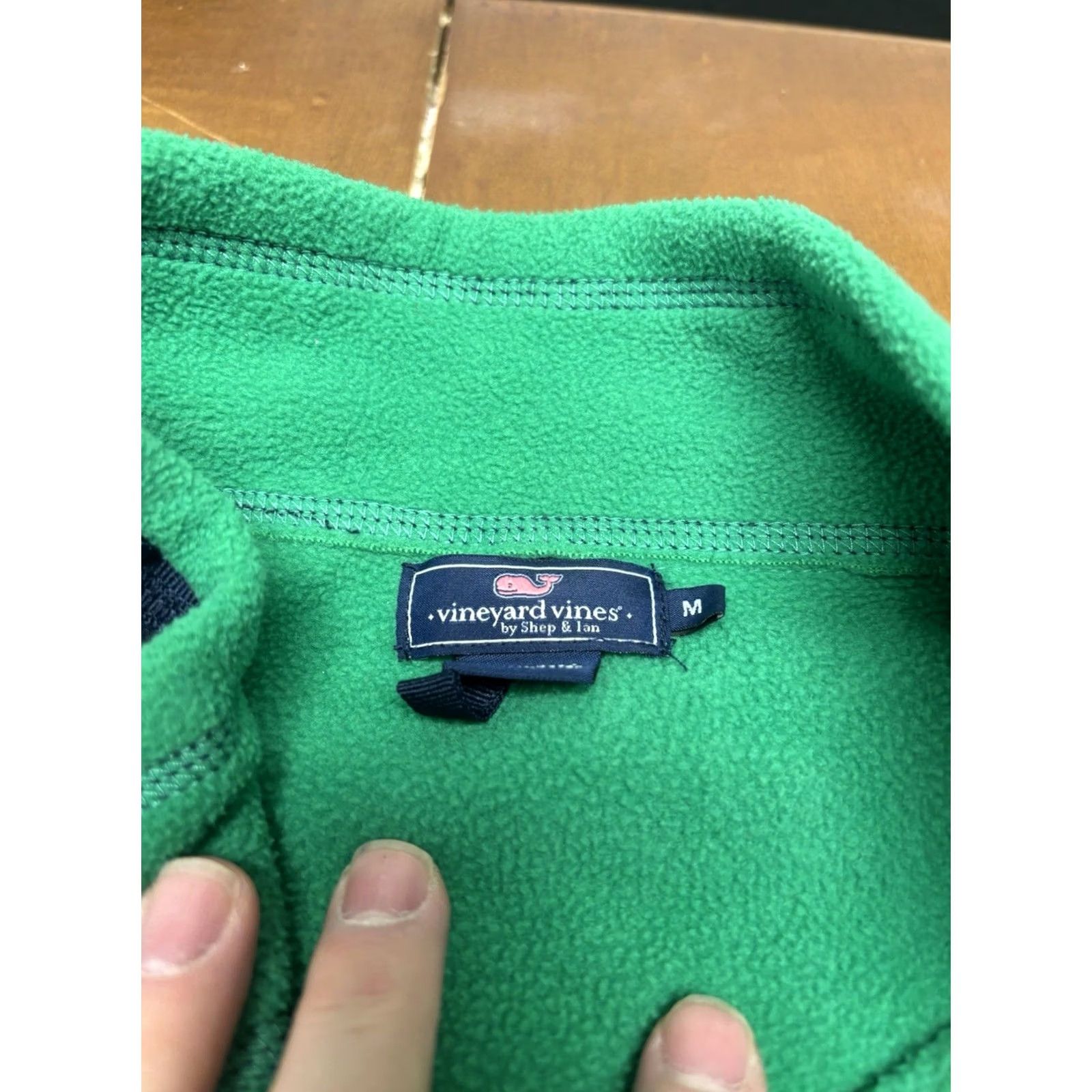 Vineyard Vines Vineyard Vines Green Harbor Fleece Vest Full Zip Men’s Size M Q6 Vest Green M Mens Size US M / EU 48-50 / 2 - 2 Thumbnail