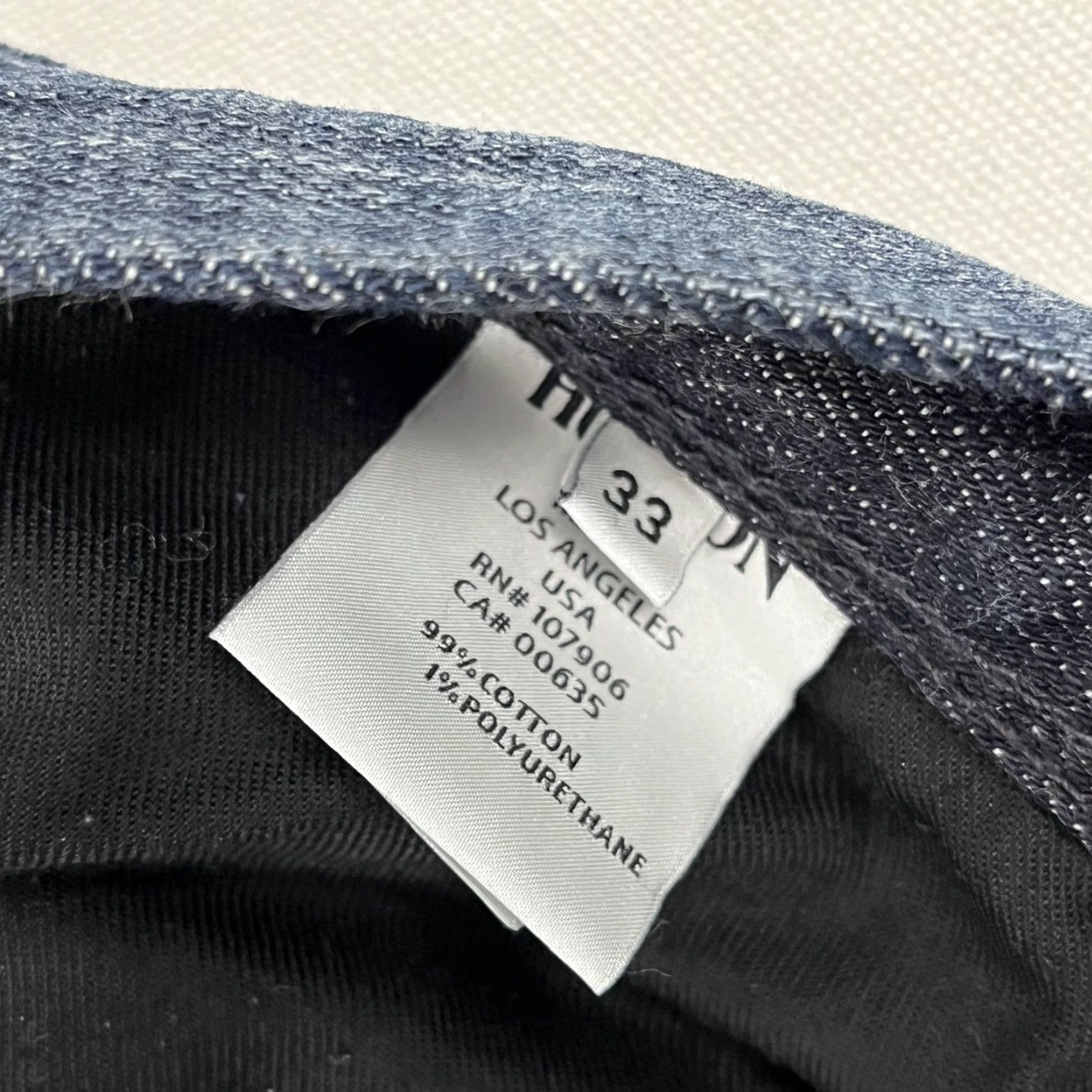 Hudson VINTAGE Hudson Jeans Mens 34 x 31 Straight Washed Dark Blue Denim Button Fly Grunge Punk Size US 34 / EU 50 - 4 Thumbnail