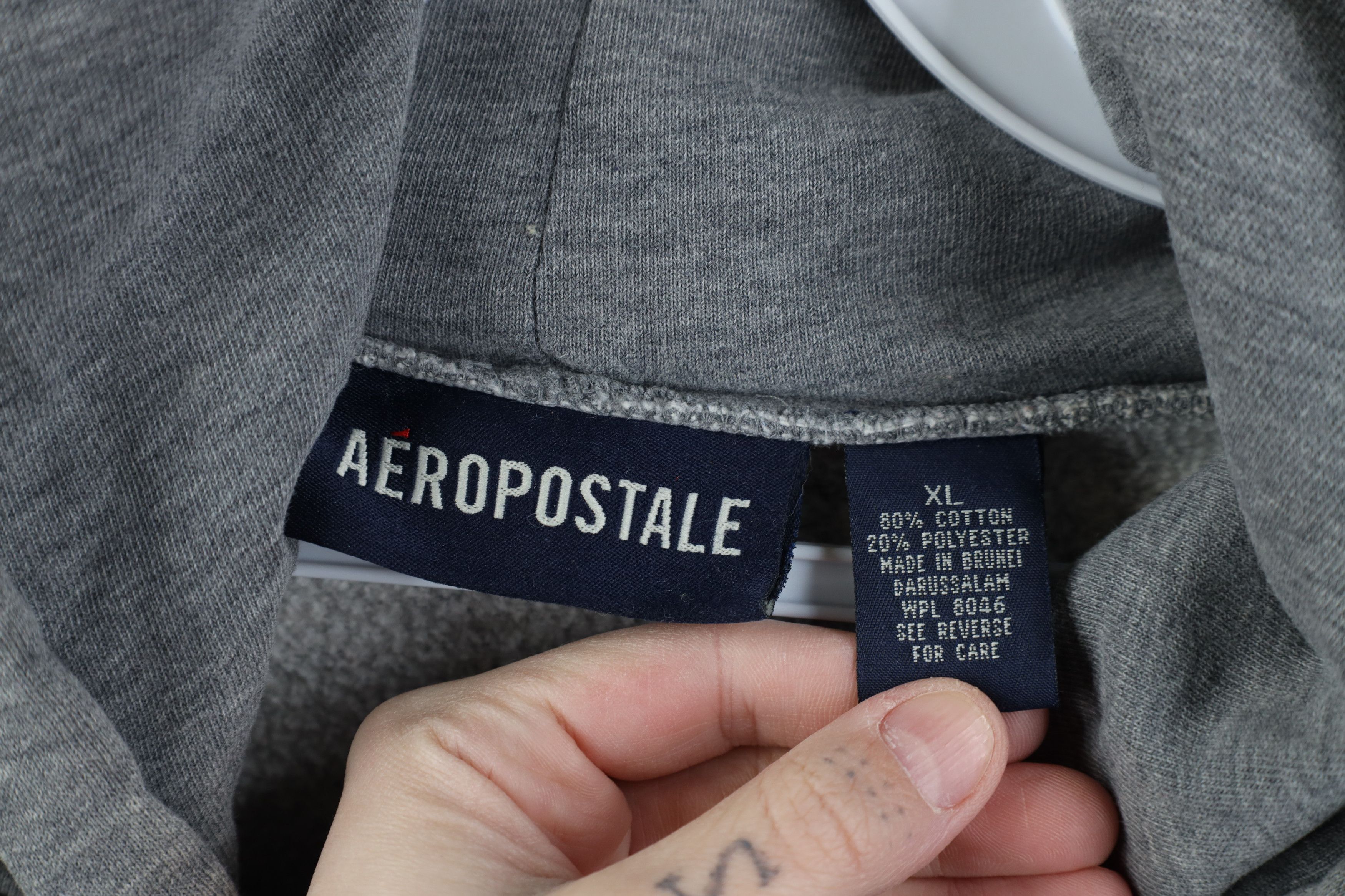 Aeropostale Vintage 90s Y2K Aeropostale Boxy Fit Hoodie Sweatshirt Size US XL / EU 56 / 4 - 10 Thumbnail