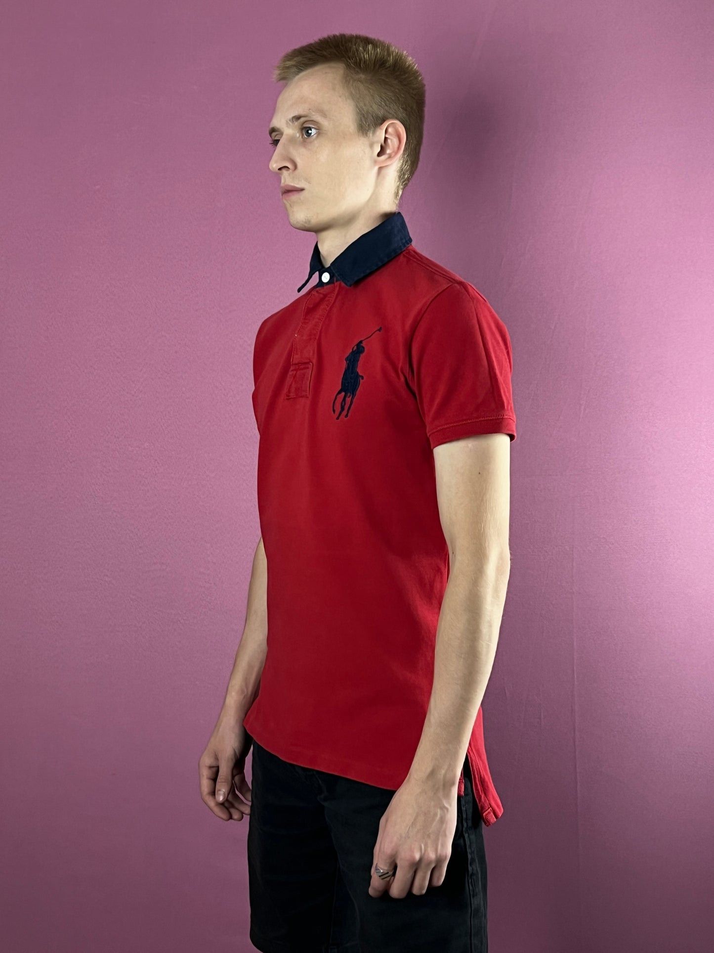 Polo Ralph Lauren × Vintage 90s Polo by Raplh Lauren Big Pony #3 Men's Polo Shirt - S Size US S / EU 44-46 / 1 - 1 Thumbnail