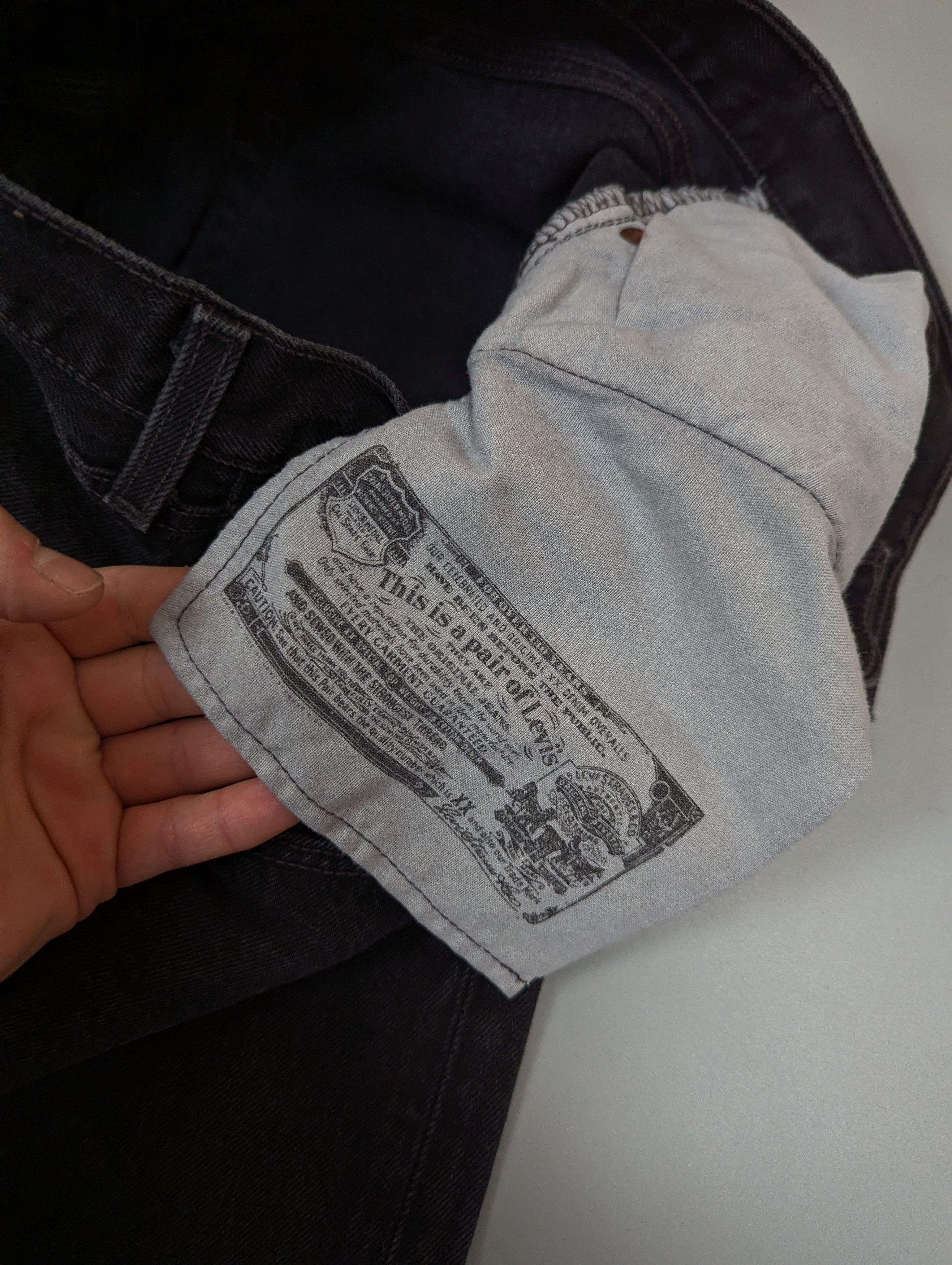 Levi's Vintage Levi's 501 Black Distressed Jeans W31 L34 Faded Size US 31 - 12 Thumbnail