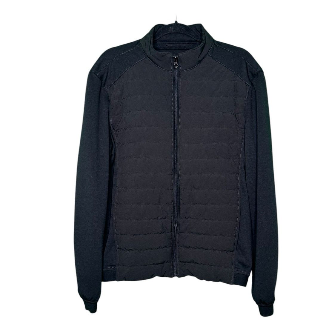 Zara Zara man black quilted front zipper jacket size Large Size US L / EU 52-54 / 3 - 9 Thumbnail