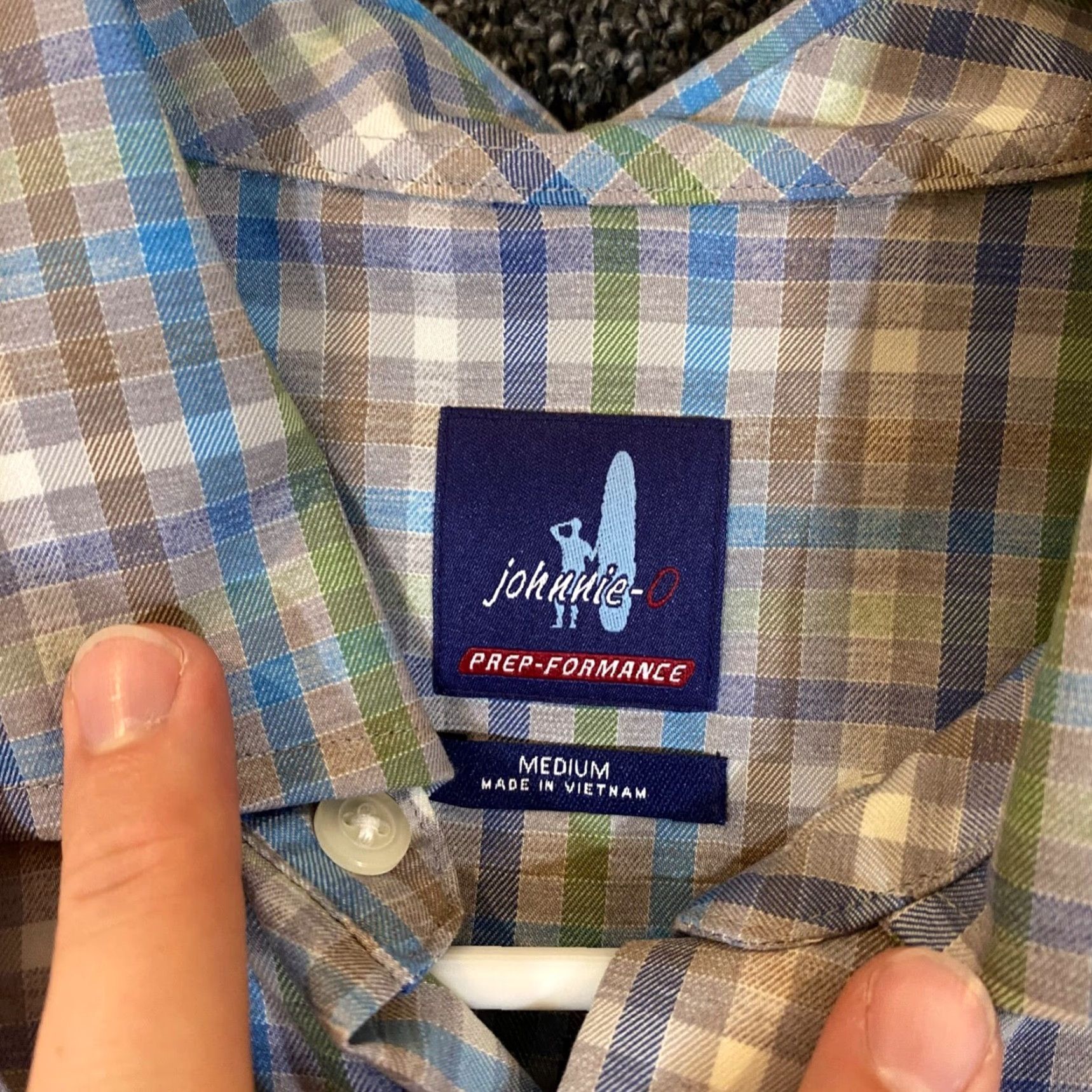 johnnie-O Johnnie-O Shirt Mens Medium Multicolor Plaid Button Up Stretch Prep Performance Size US M / EU 48-50 / 2 - 2 Thumbnail