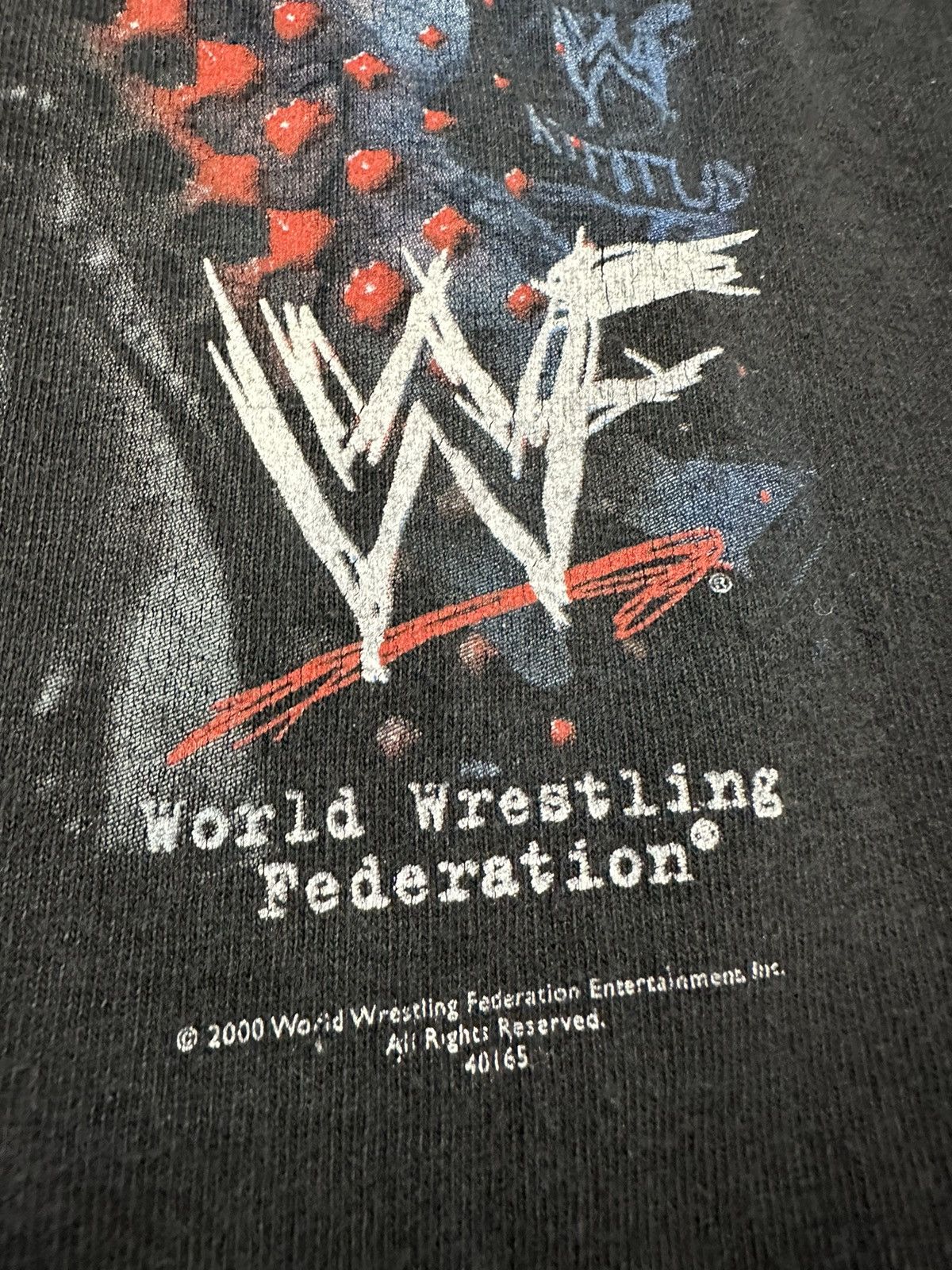 WWF Crazy Y2K WWF Rikishi Put Your Back Into It Wrestling Shirt Size US XL / EU 56 / 4 - 7 Thumbnail