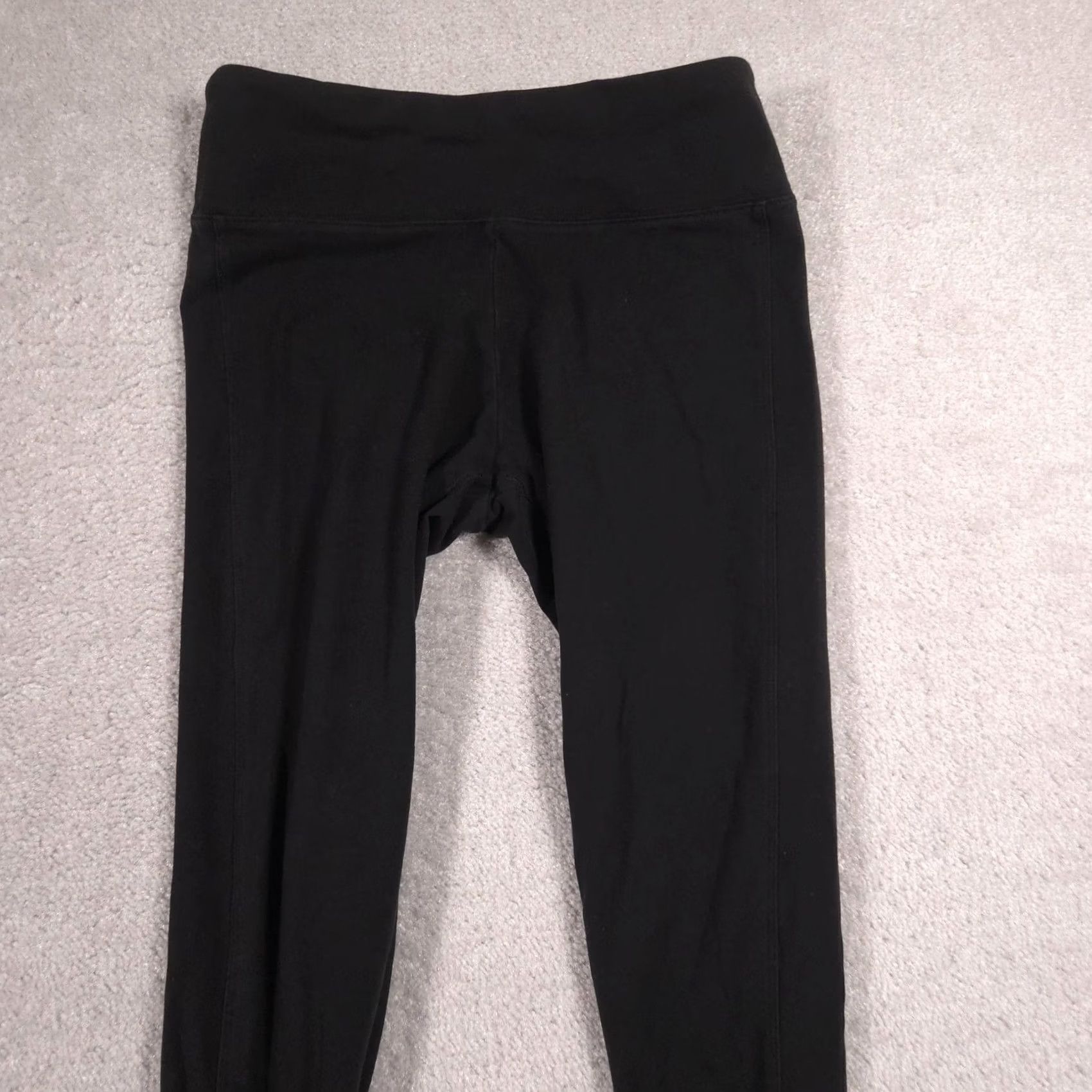 Vintage VINTAGE Victoria Sport Leggings Womens M Black High Rise Lattice Ankle Yoga Size 32" / US 10 / IT 46 - 3 Thumbnail