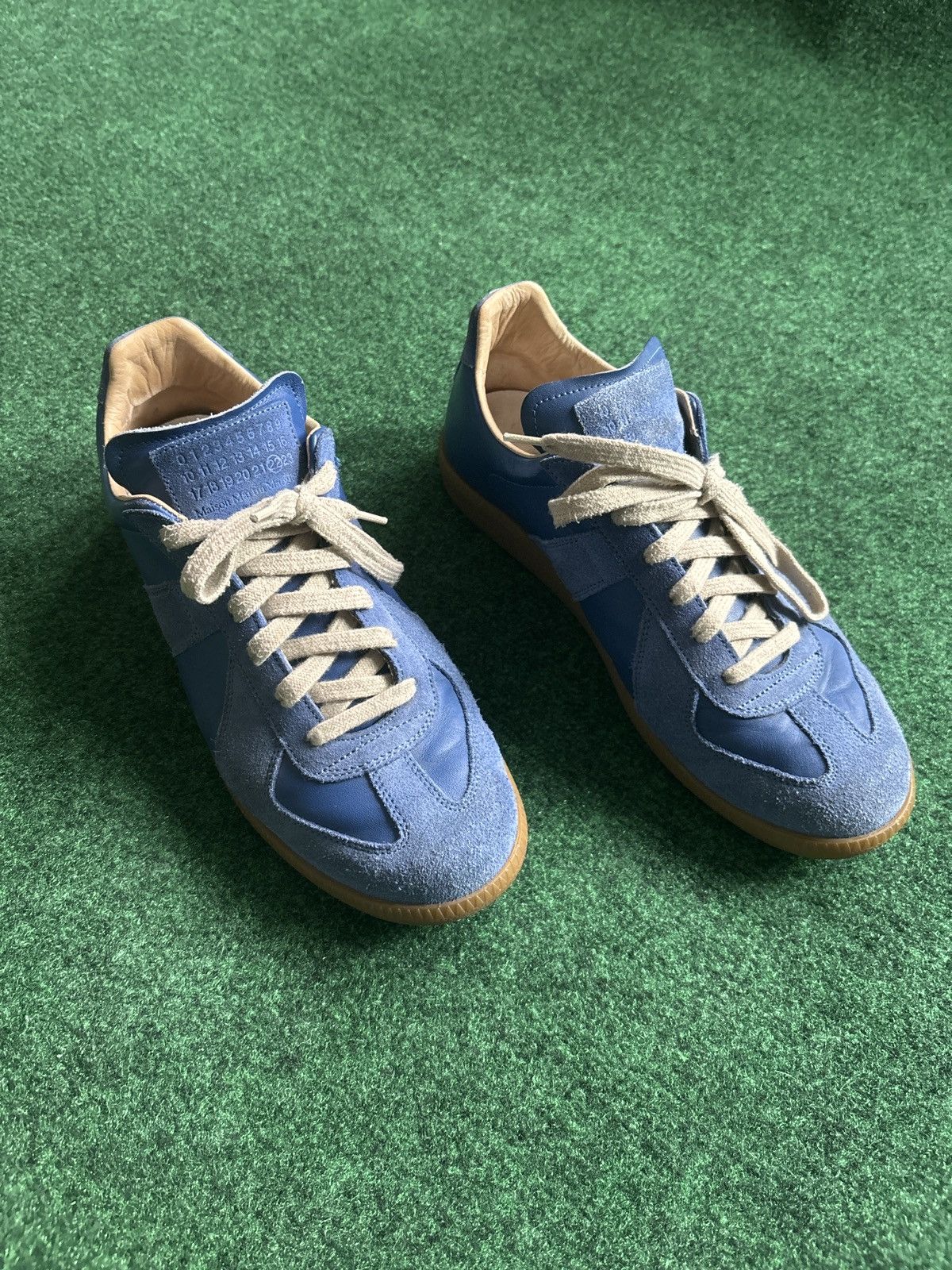 image of Archival Clothing x Maison Margiela Blue Gats 8.5 Used No Box Shoes, Men's