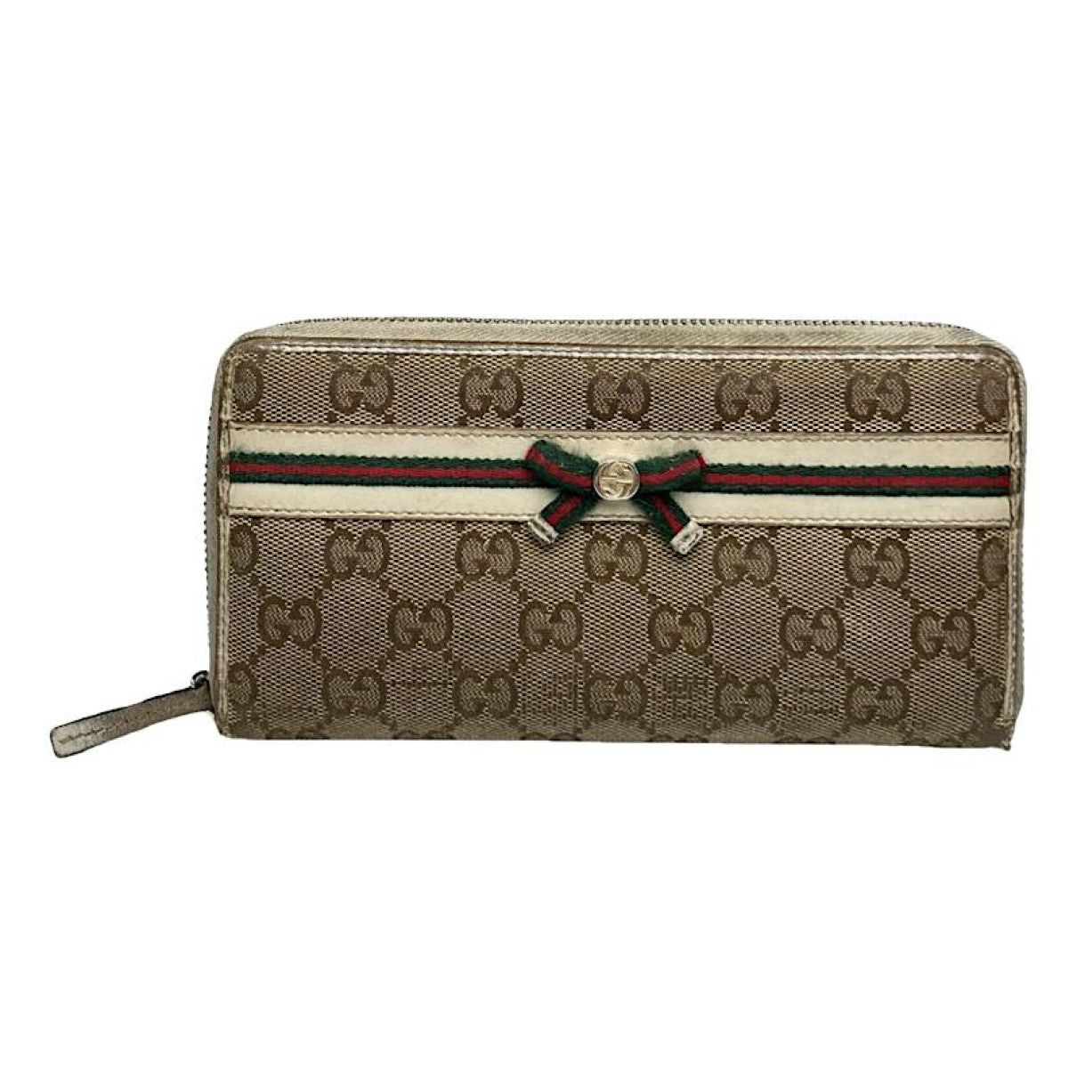 Gucci Horsebit 1955 Beige Leather Wallet Size ONE SIZE - 1 Thumbnail