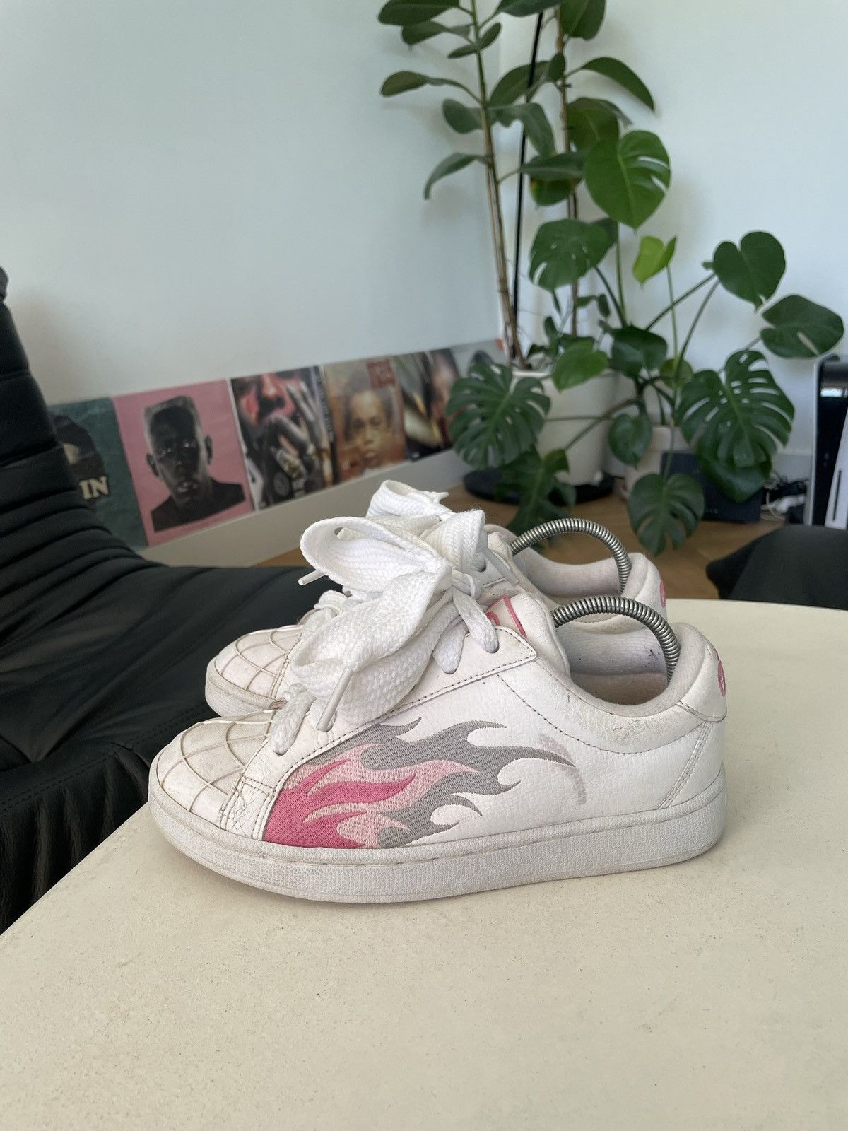 Buffalo London Buffalo Y2K Flame Chunky Shoes Skate Vintage White Pink Size US 6 / IT 36 - 3 Thumbnail
