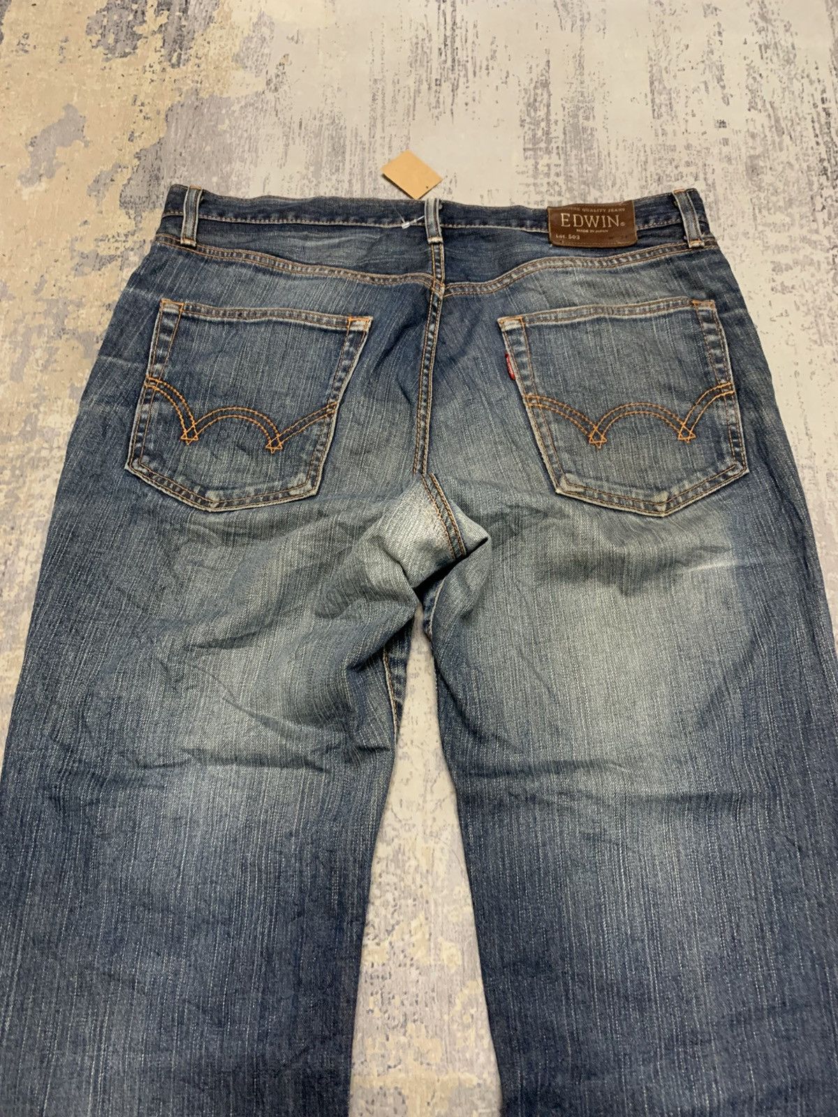 Edwin Vintage Edwin 503 Mud Wash Japanese Denim Jeans W36x27.5 Size US 36 / EU 52 - 8 Thumbnail