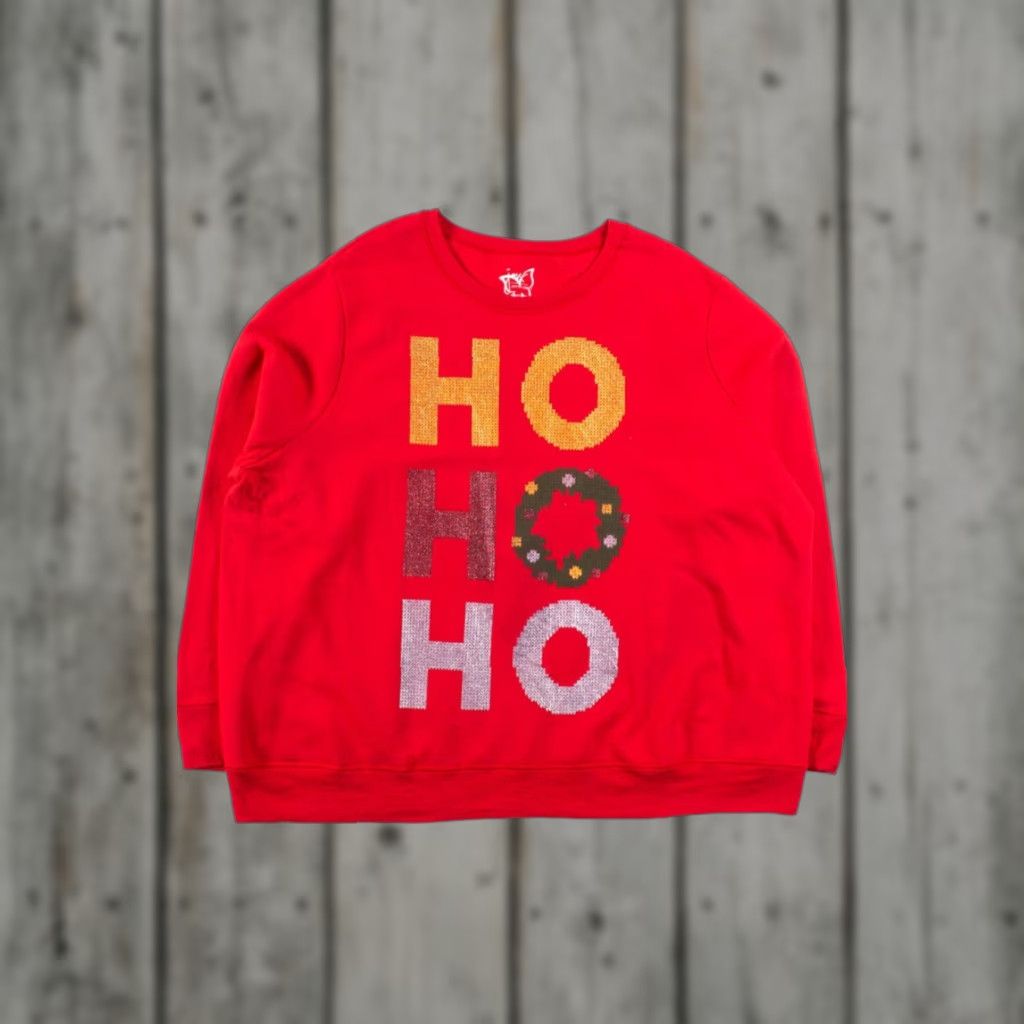 Vintage VINTAGE Just My Size Red Ugly Christmas Sweatshirt 4X Adult XS? Size XXL / US 16-18 / IT 52-54 - 1 Thumbnail