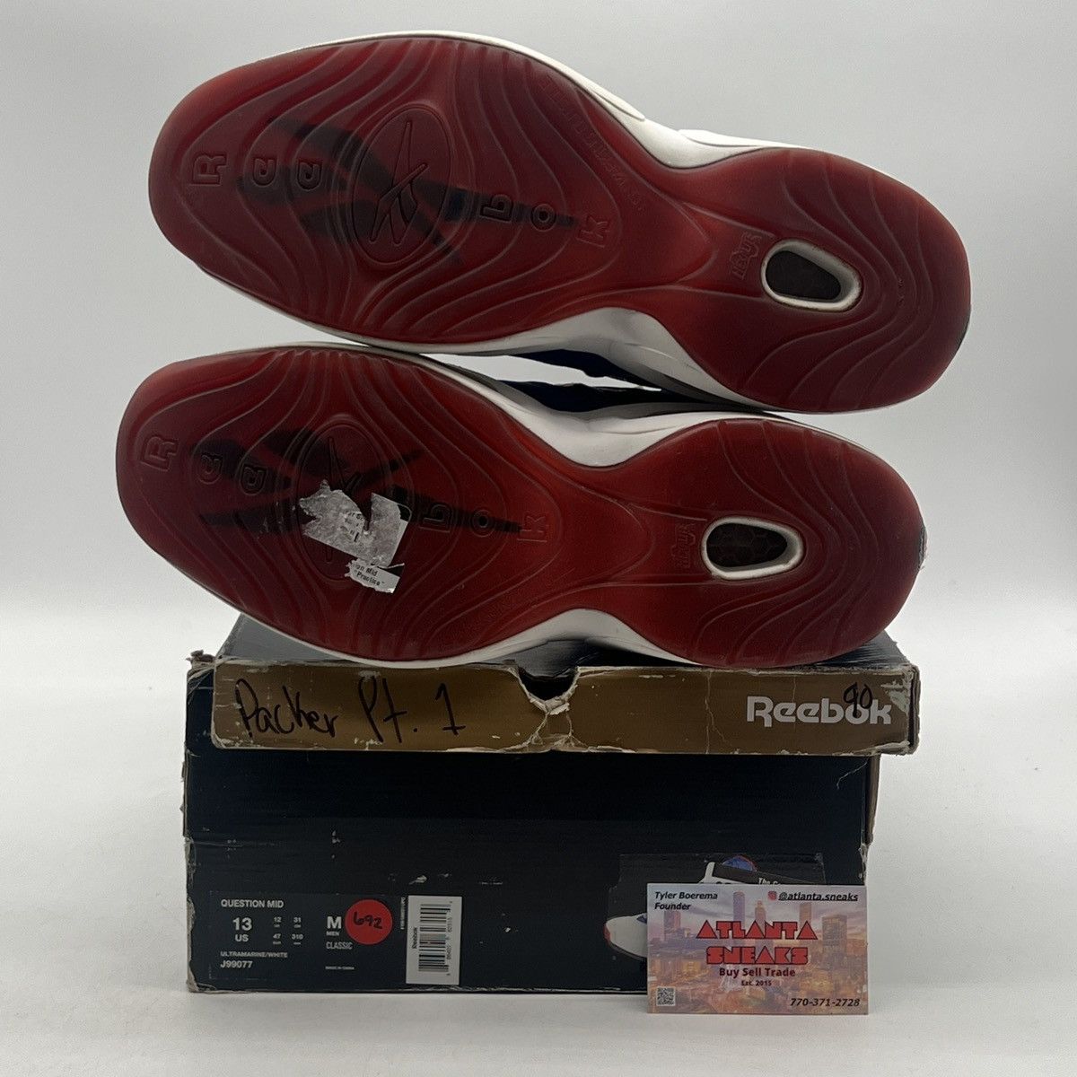 Reebok Question mid packer shoes Size US 13 / EU 46 - 7 Thumbnail