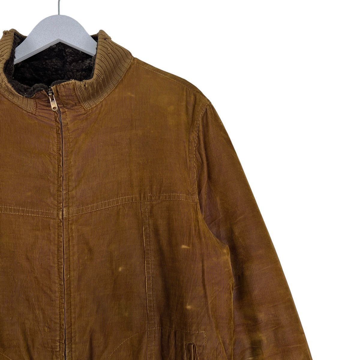 Japanese Brand 🔥 INCERTUS CORDUROY FAUX FUR LINING BOMBER JACKET Size US M / EU 48-50 / 2 - 6 Thumbnail