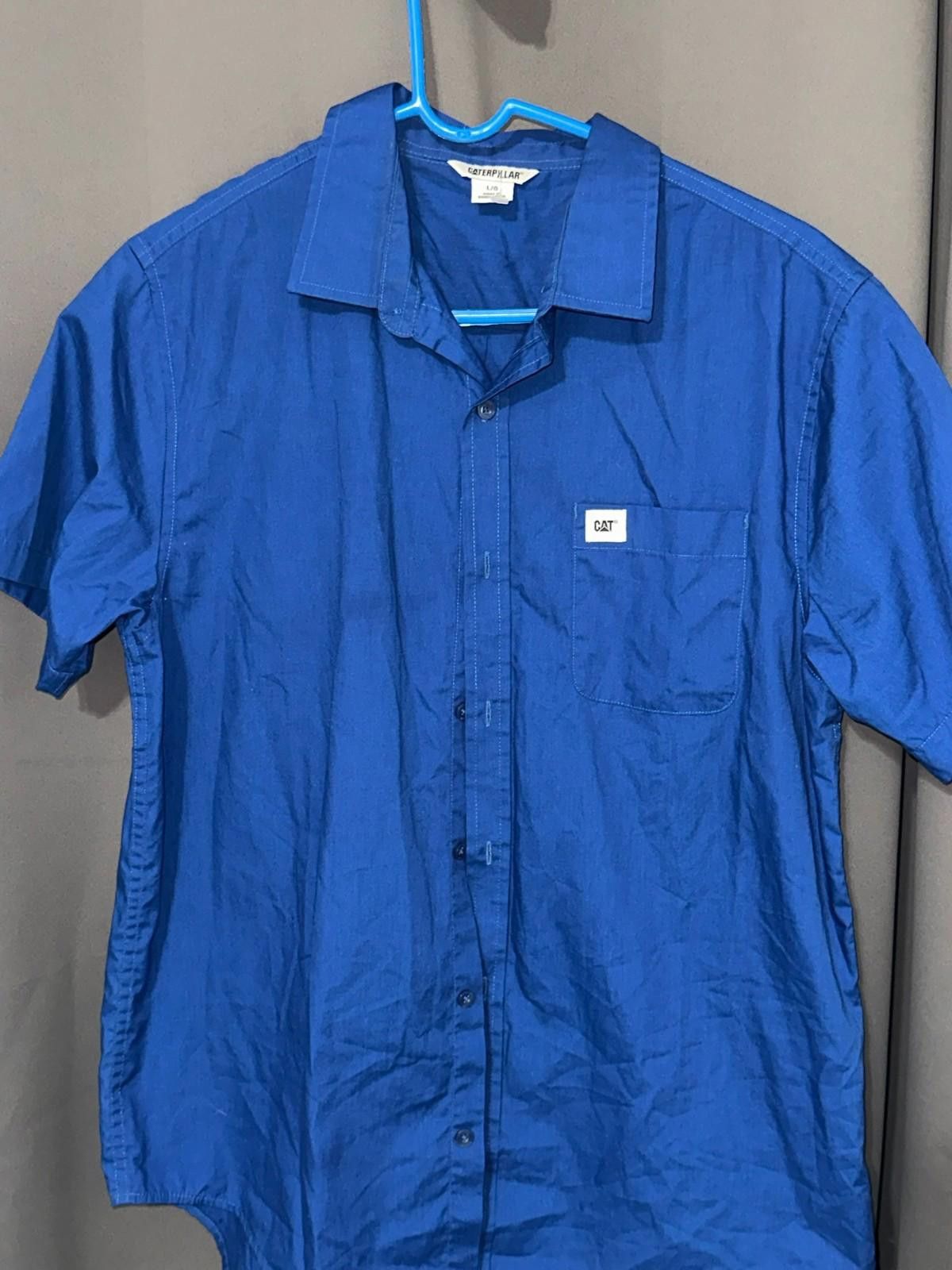 Caterpillar Caterpillar CAT Work Shirt Blue Button-Up L Size US L / EU 52-54 / 3 - 1 Thumbnail