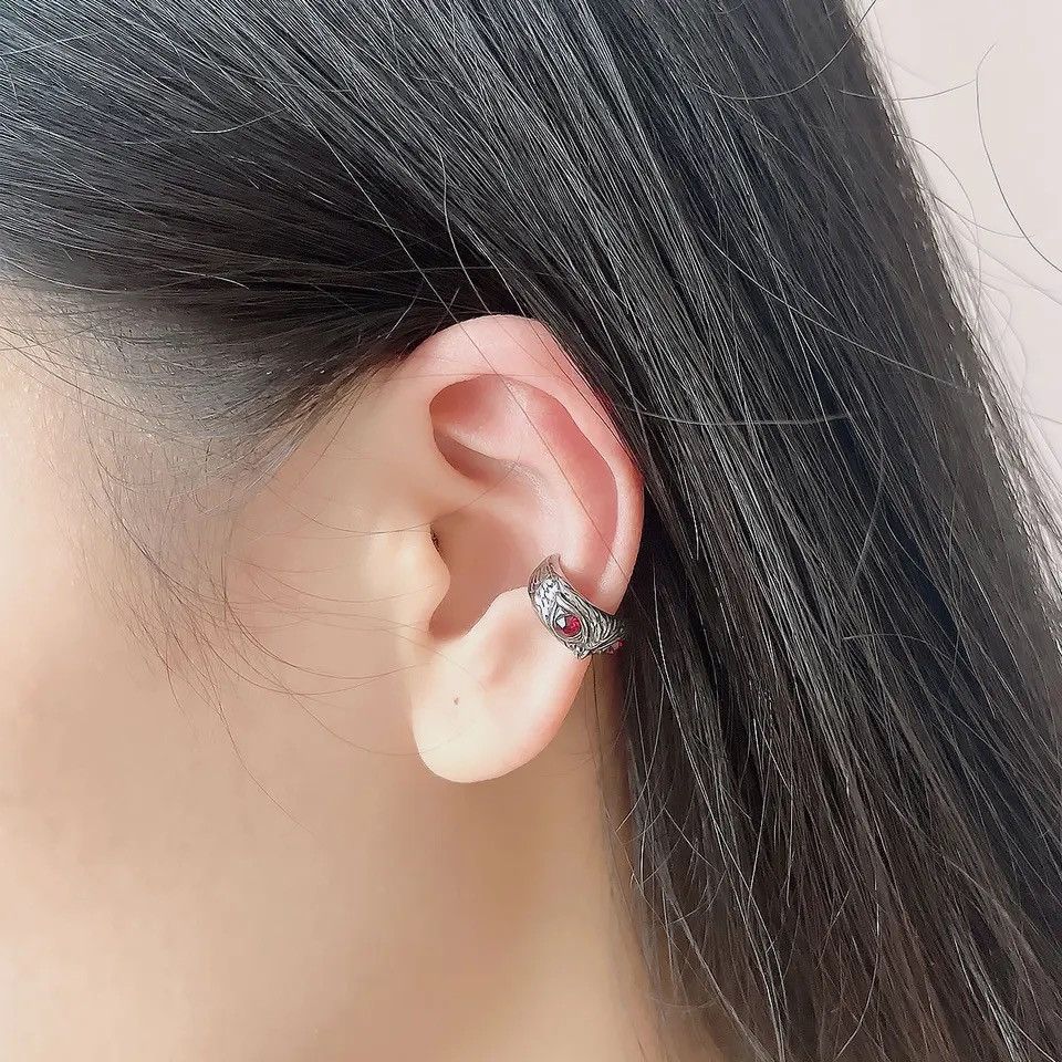 Jewelry Zircon Inlay Owl Shape Clip Earring Size ONE SIZE - 3 Thumbnail