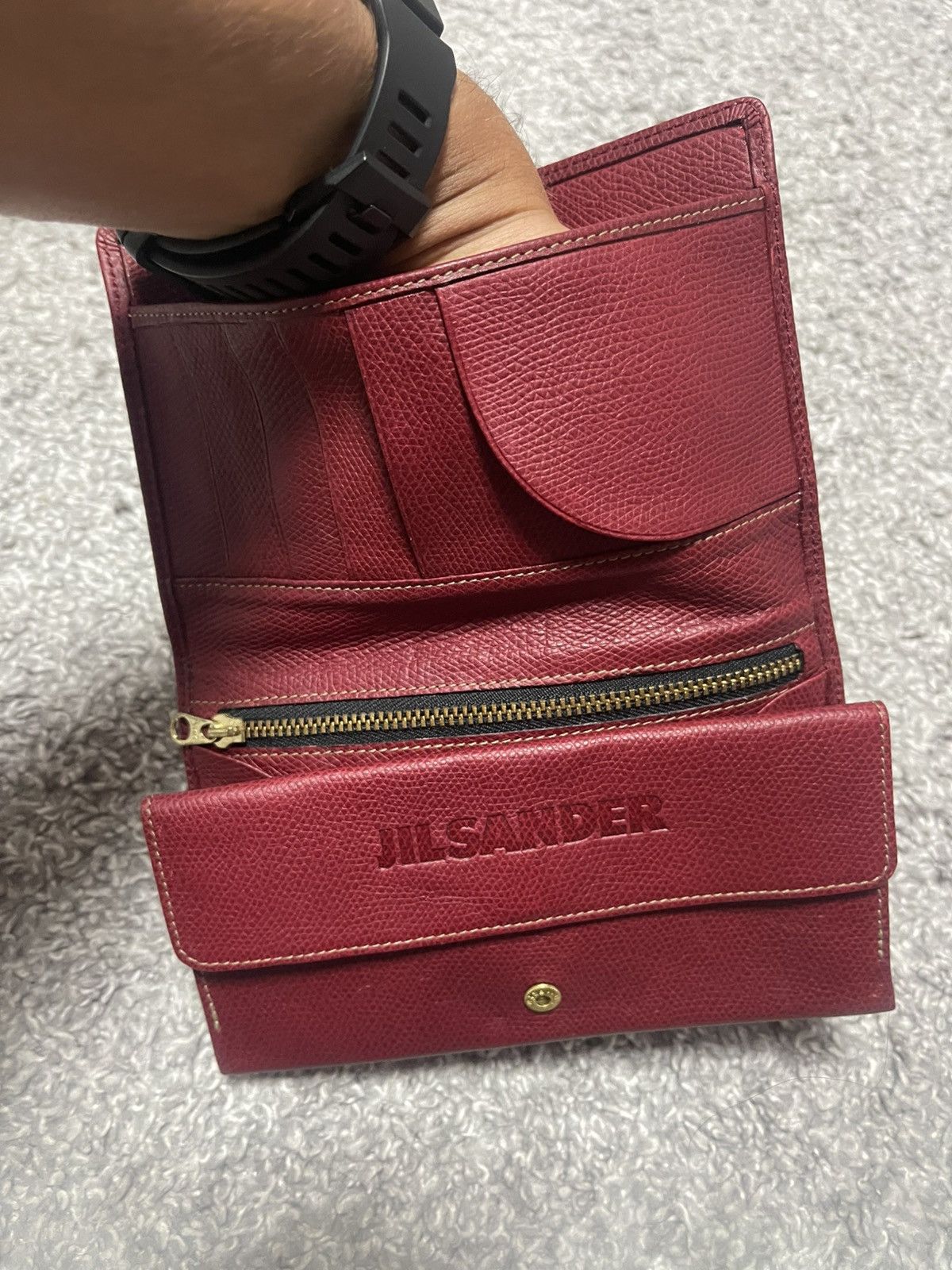 Jil Sander Jil Sander Vintage RARE Leather Folding Wallet West Germany Size ONE SIZE - 13 Thumbnail