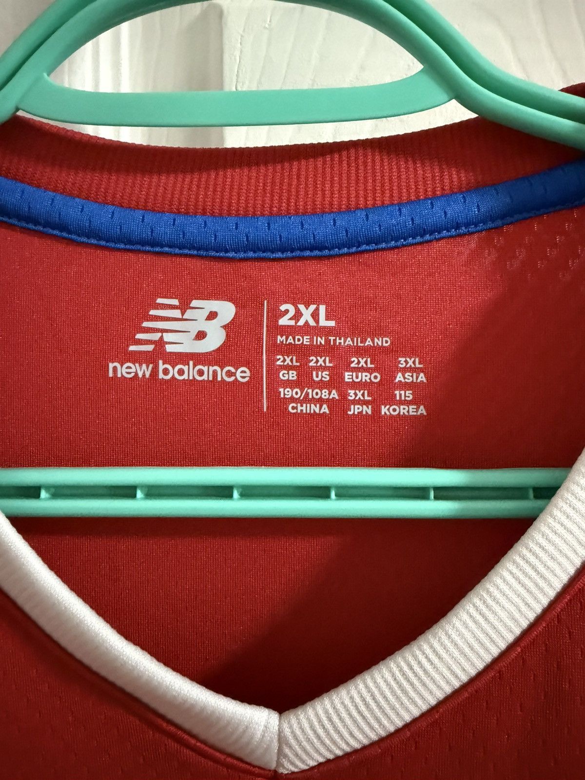 New Balance New balance Costa Rica 2022 World Cup jersey authentic Size US XXL / EU 58 / 5 - 3 Thumbnail