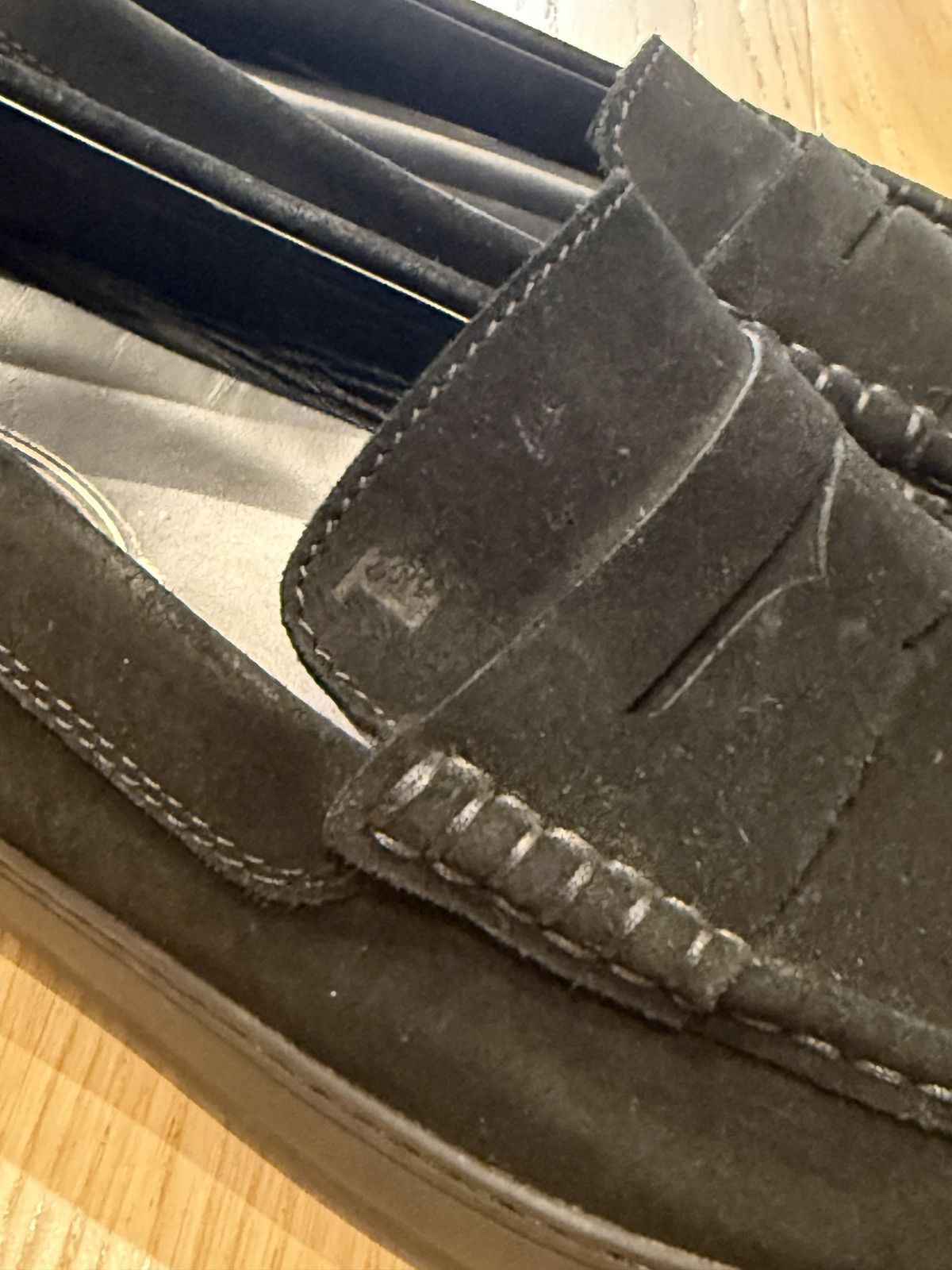 Tod's Tods Black Suede Driving Loafers (Like New) Size US 9.5 / EU 42-43 - 3 Thumbnail