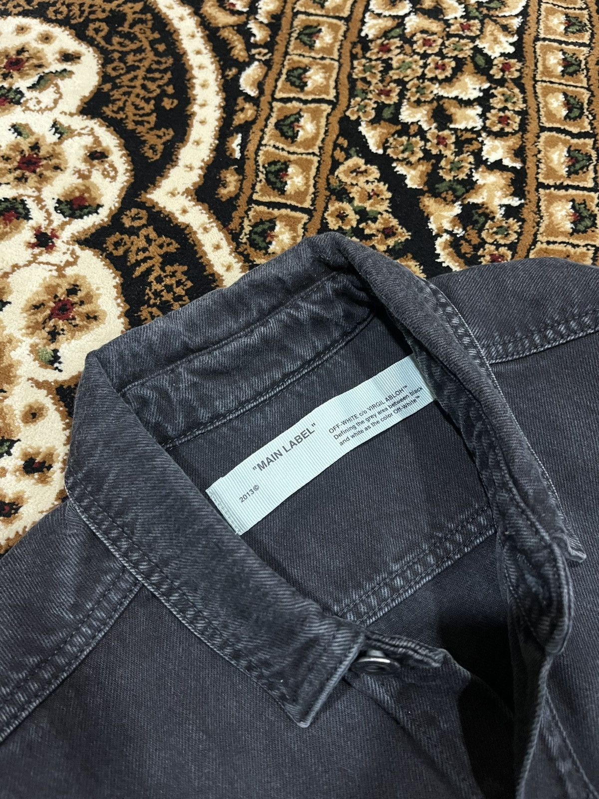 Off-White Off-White "Impressionism" Print Denim Jacket Size US S / EU 44-46 / 1 - 6 Thumbnail