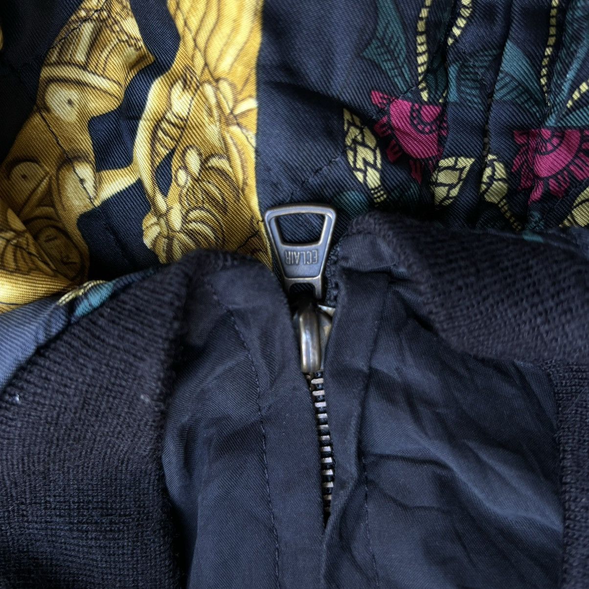 Hermes Vintage Hermes "Torana" Silk Bomber Jacket Size US S / EU 44-46 / 1 - 17 Thumbnail
