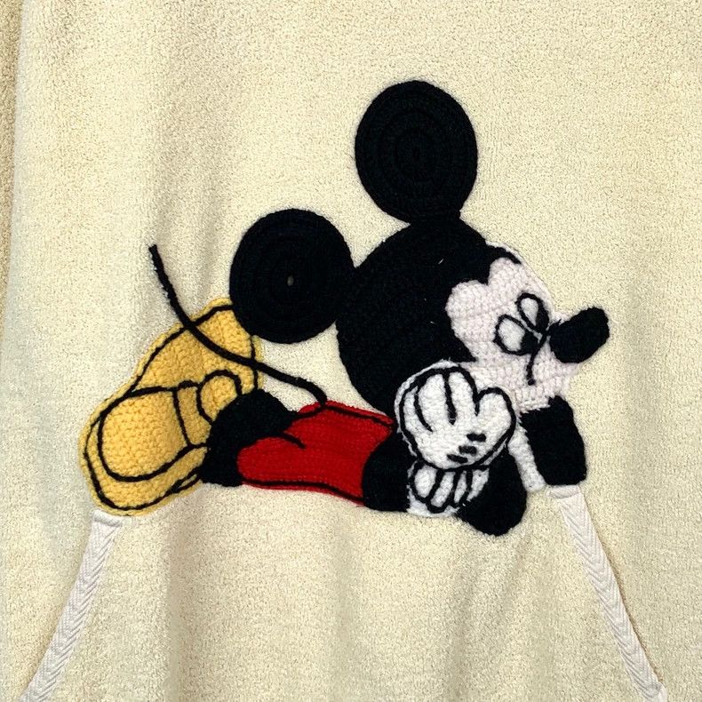 Gucci GucciBeige logo Mickey embroidered round-neck cotton long-s Size XS / US 0-2 / IT 36-38 - 4 Thumbnail