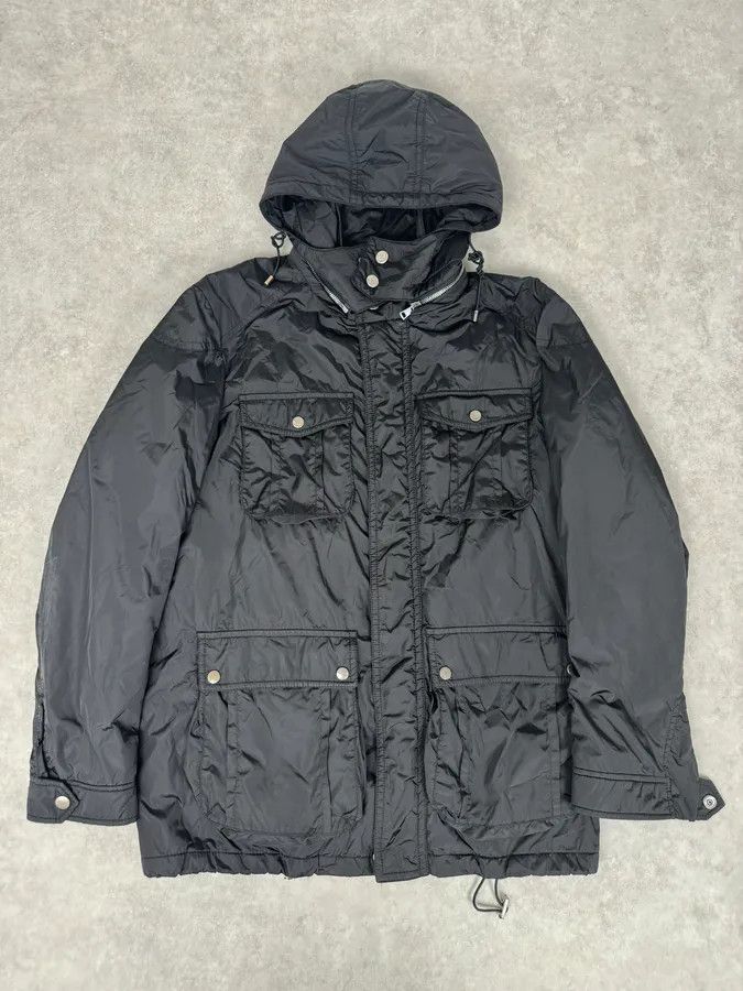 Gucci AW2013 Gucci Black Long Windbreaker Hooded Jacket Size US M / EU 48-50 / 2 - 1 Thumbnail
