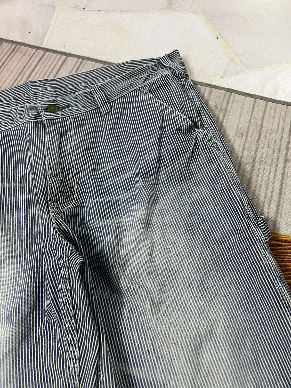 Japanese Brand 💥Vintage Oshkosh Carpenter Stripe Hickory Denim Jean Size US 36 / EU 52 - 12 Thumbnail
