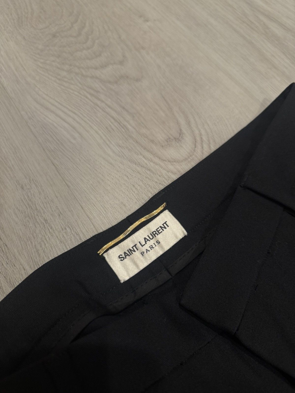 Saint Laurent Paris s/s 2013 wool silk side seam dress pants Size US 28 / EU 44 - 1 Thumbnail
