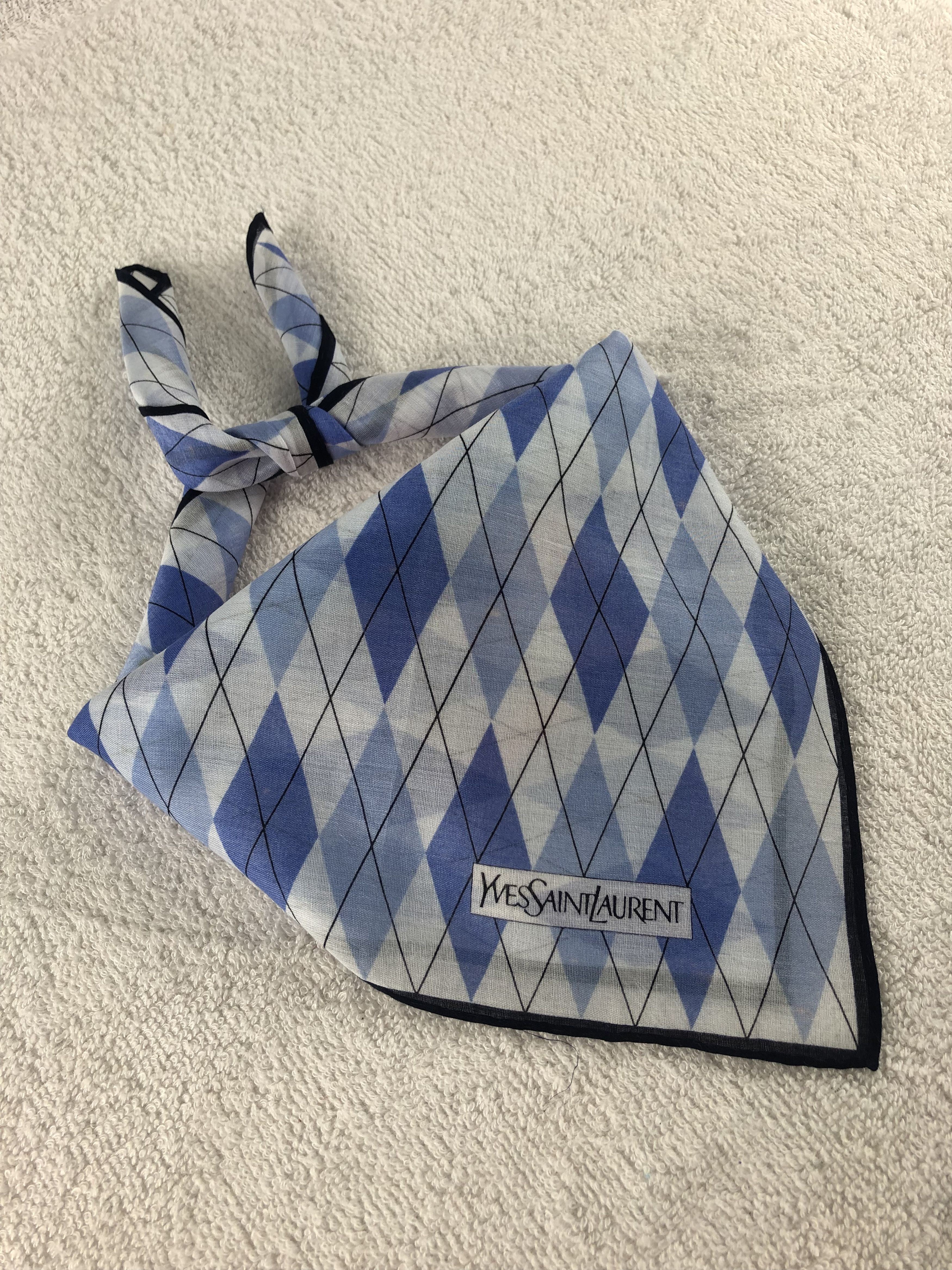 Yves Saint Laurent Yves Saint Laurent Handkerchief / Bandana / Neckerchief Size ONE SIZE - 2 Thumbnail