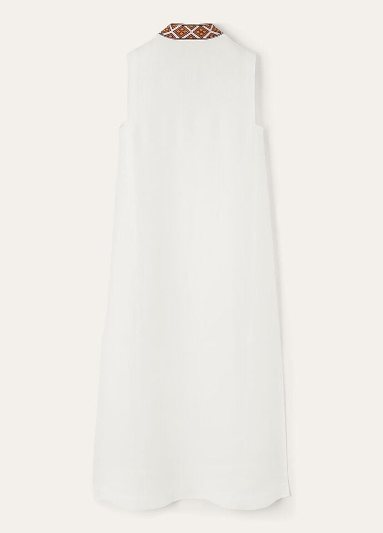 Loro Piana o1srvl11e0526 FAP0264 Abril Midi Dress in White Size S / US 4 / IT 40 - 6 Thumbnail