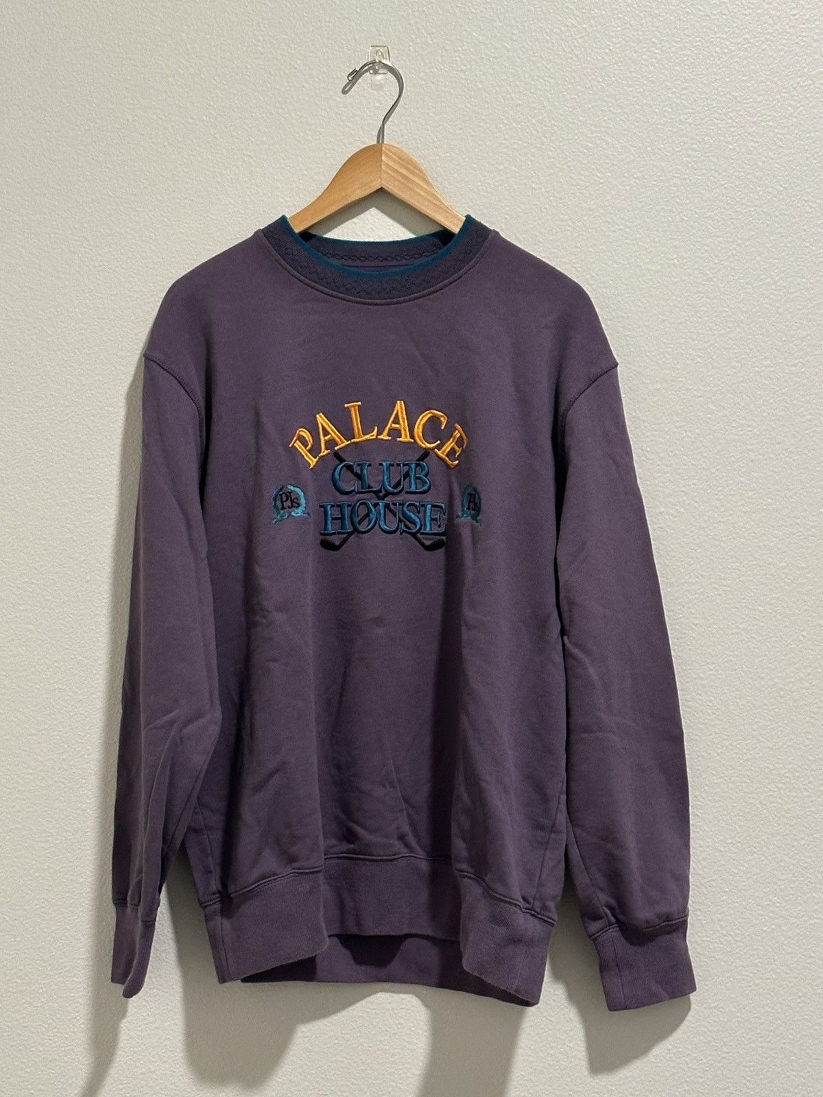 Palace Palace Clubhouse Crewneck Sweatshirt Purple Size Large Size US L / EU 52-54 / 3 - 1 Thumbnail