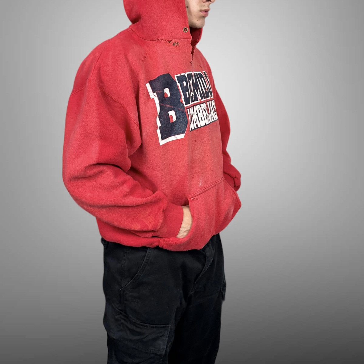 Vintage Vintage Thrashed Lumberjacks Hoodie Size US L / EU 52-54 / 3 - 10 Thumbnail
