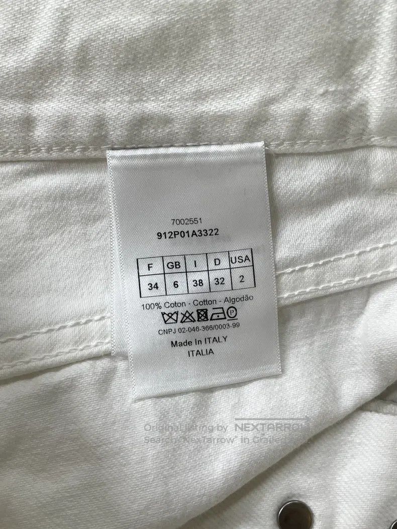 Dior Dior White trouser leg letter jeans Size 42" / US 20 - 5 Thumbnail
