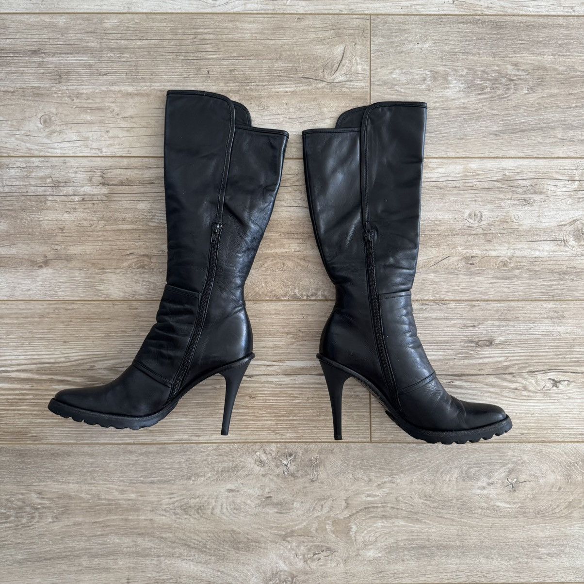 Casadei Casadei Leather Knee High Boots Size US 7 / IT 37 - 4 Thumbnail