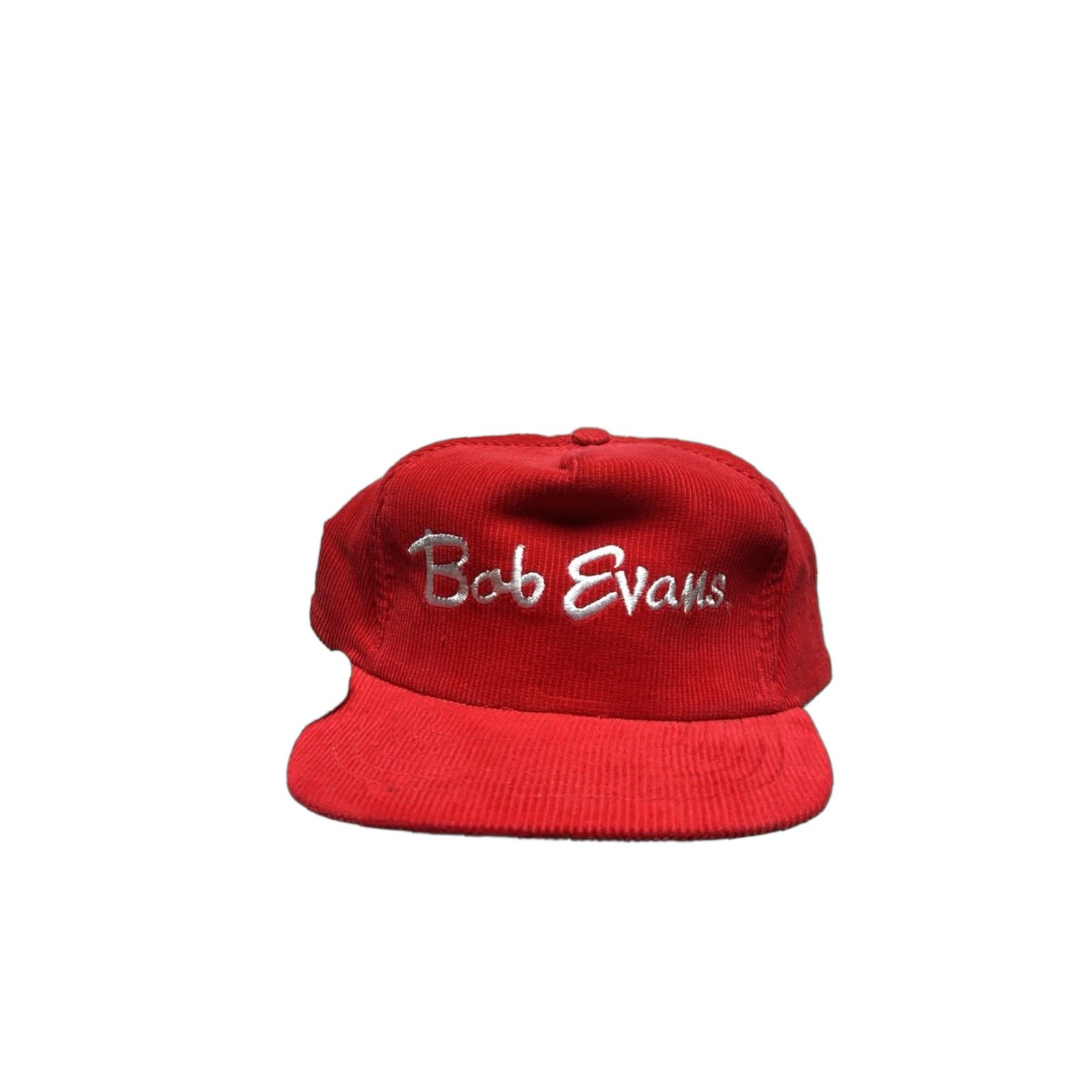 Vintage VINTAGE SnapBack Hat Corduroy Cap bob Evans restaurant food red adjustable Men Size ONE SIZE - 1 Thumbnail