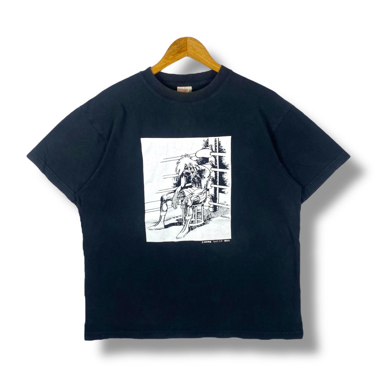 Anime Vintage ASHITA NO JOE Joe Yabuki Boxing Anime Graphic Tee Size US L / EU 52-54 / 3 - 1 Thumbnail