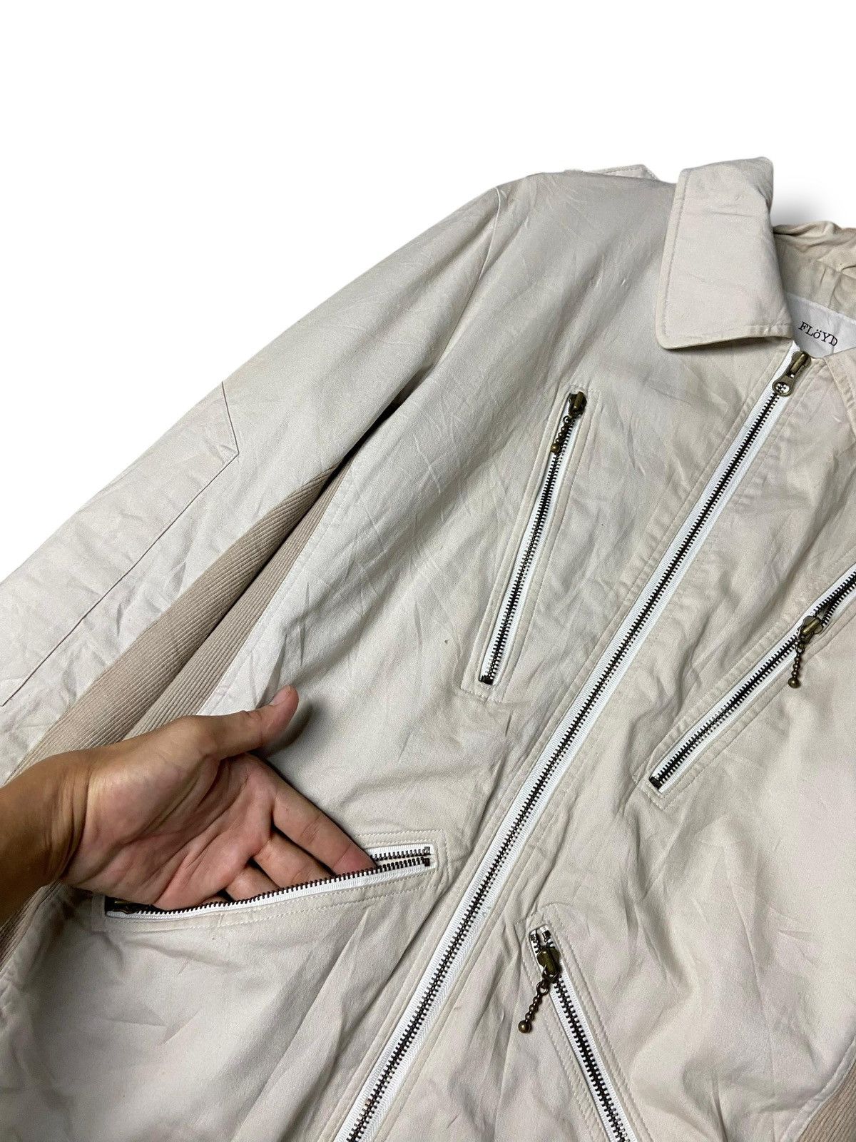 Japanese Brand Floyd Mano Garment Complex Multi zip Jacket (156) Size US XXS / EU 40 - 2 Thumbnail
