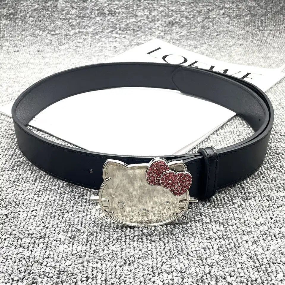 Leather Hello Kitty Pu Leather Belt Size ONE SIZE - 2 Thumbnail